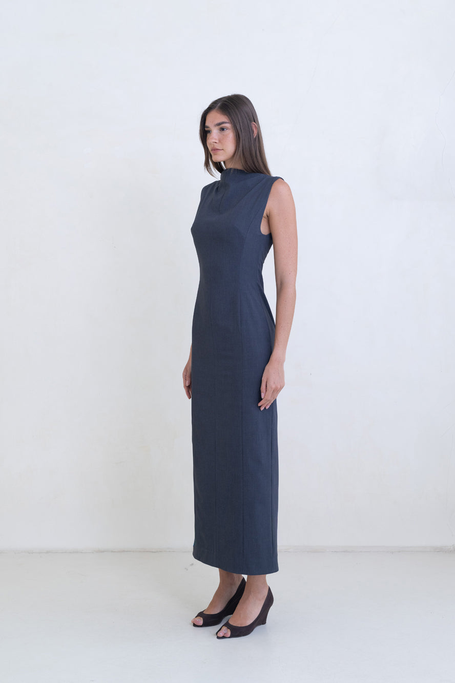 Belle Anna Sculptura Dress // Charcoal