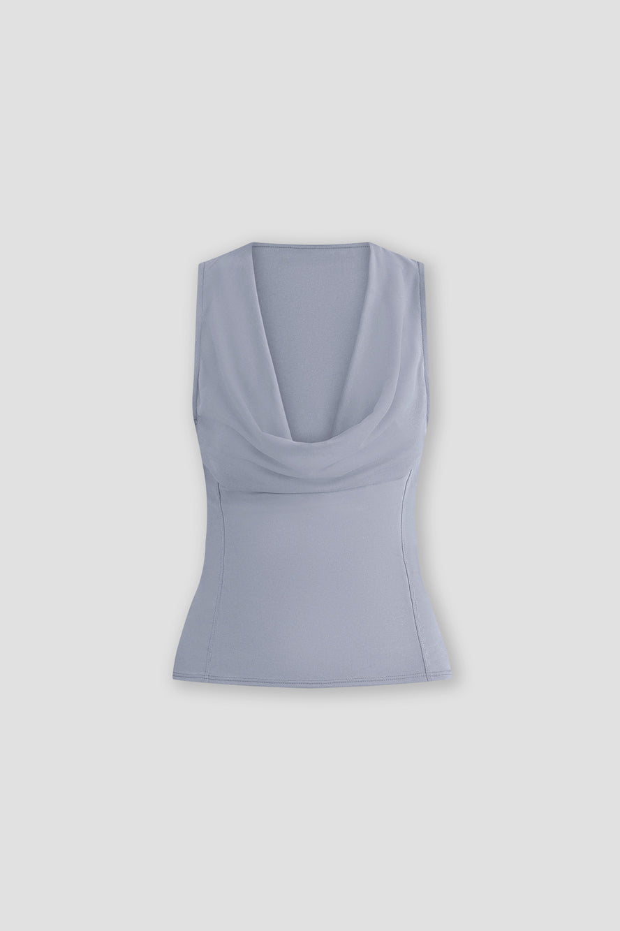 Belle Anna Fall Top // Grey