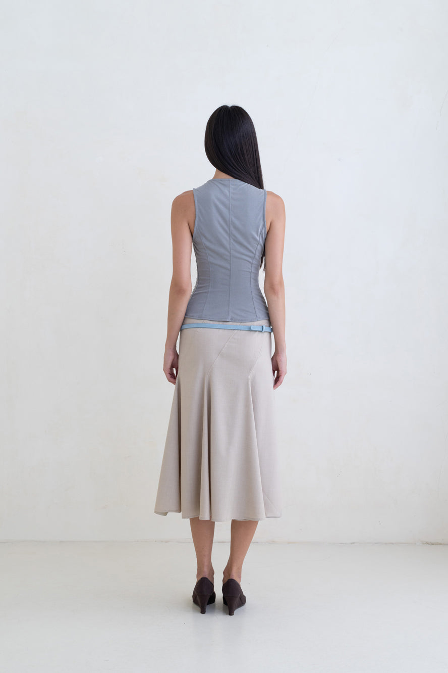 Belle Anna Fall Top // Grey