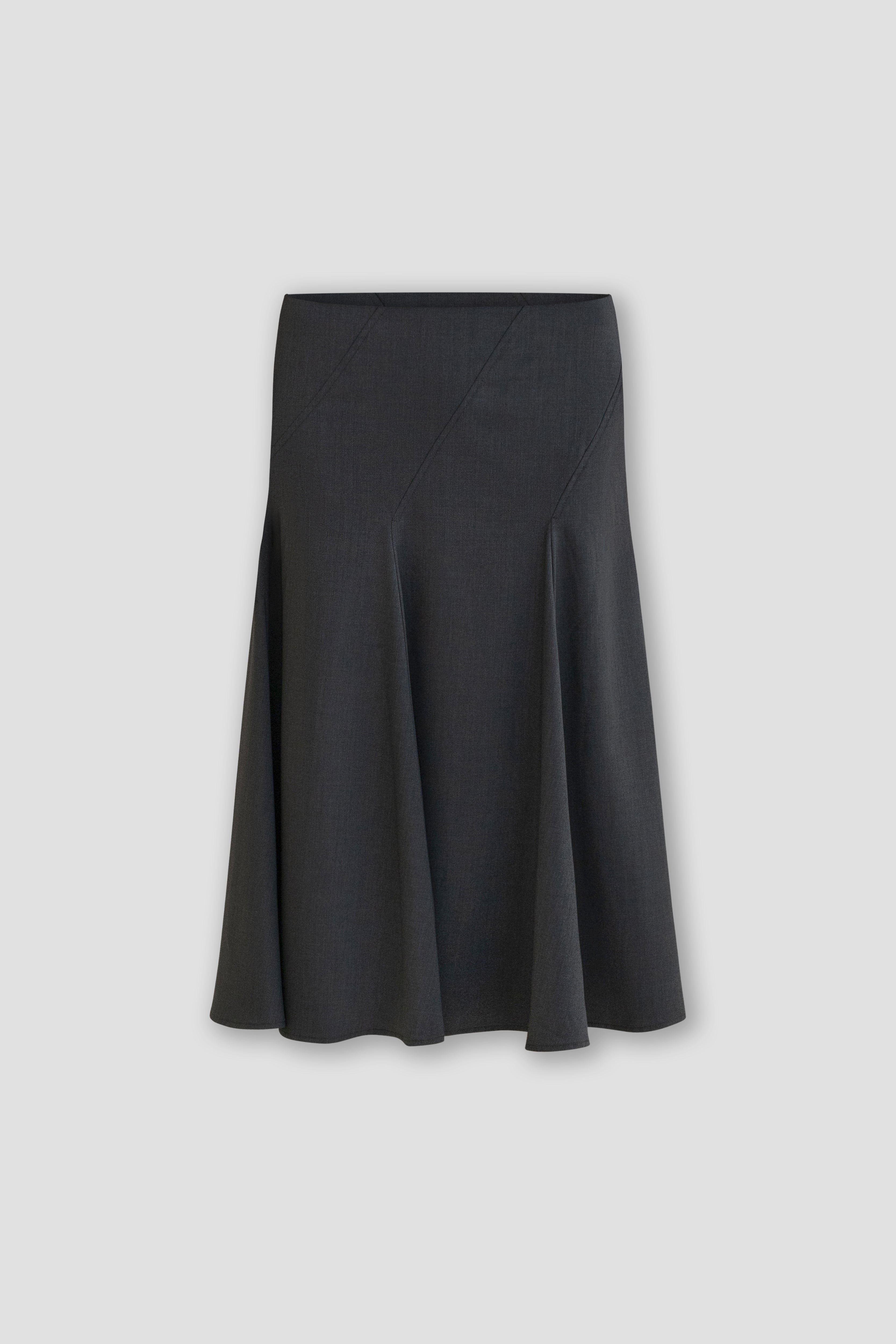 Belle Anna Spiral Skirt // Charcoal