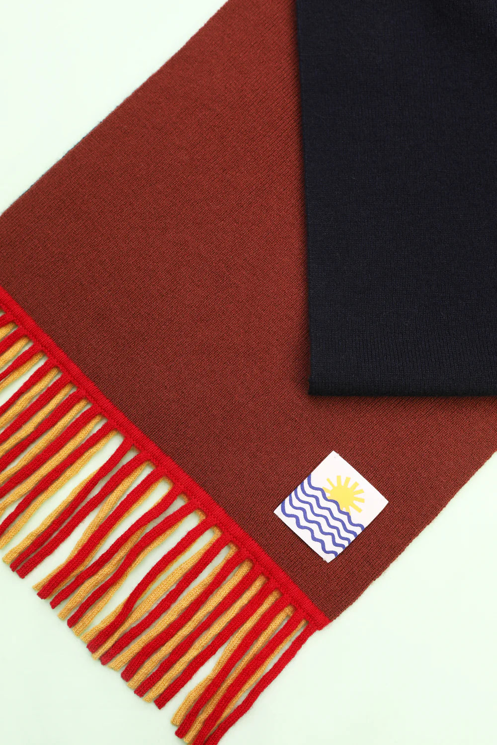 L.F. Markey Colourblock Tassel Scarf // Fawn Multi