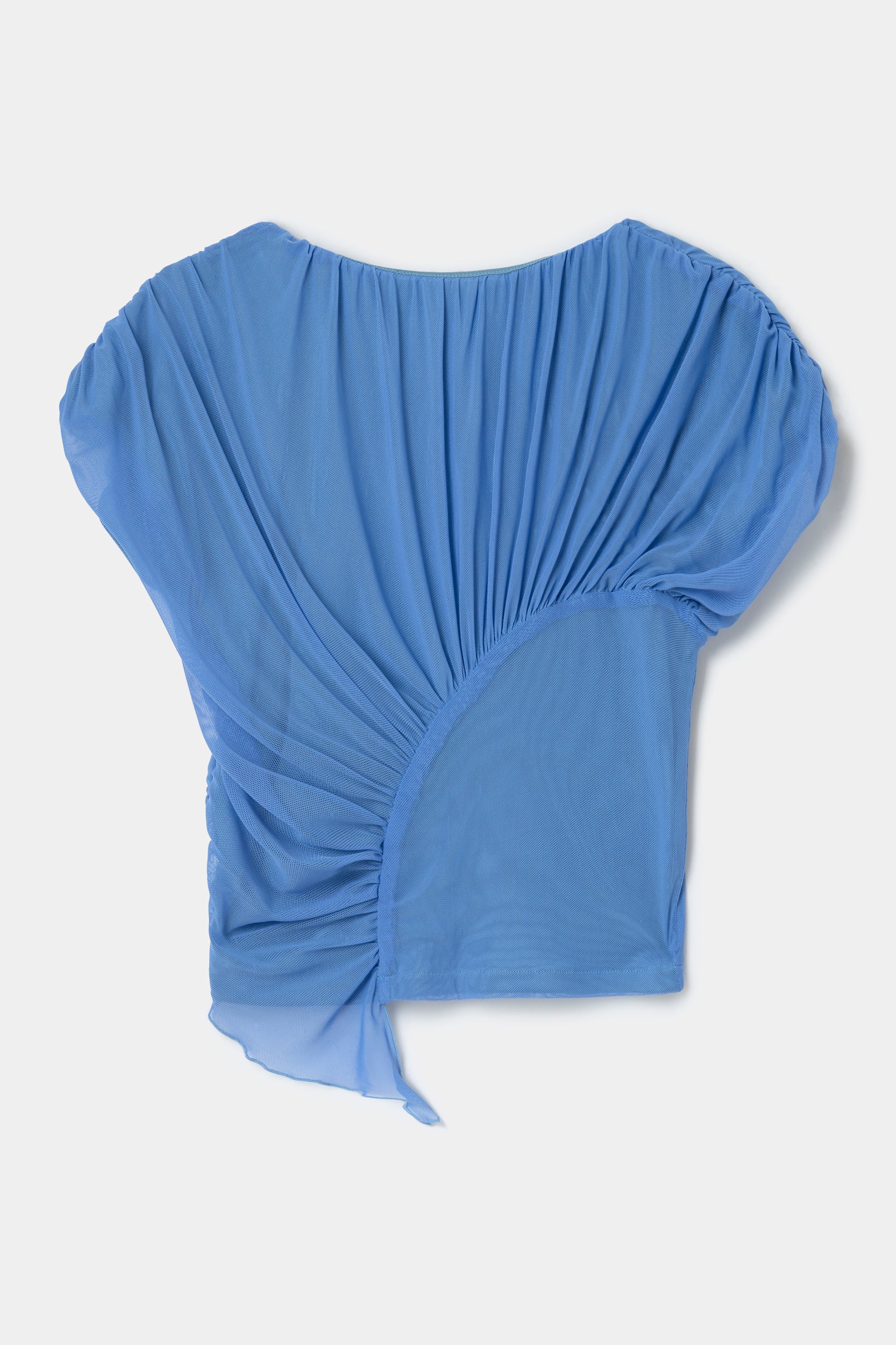 Laagam Gemini Draped Top // Blue