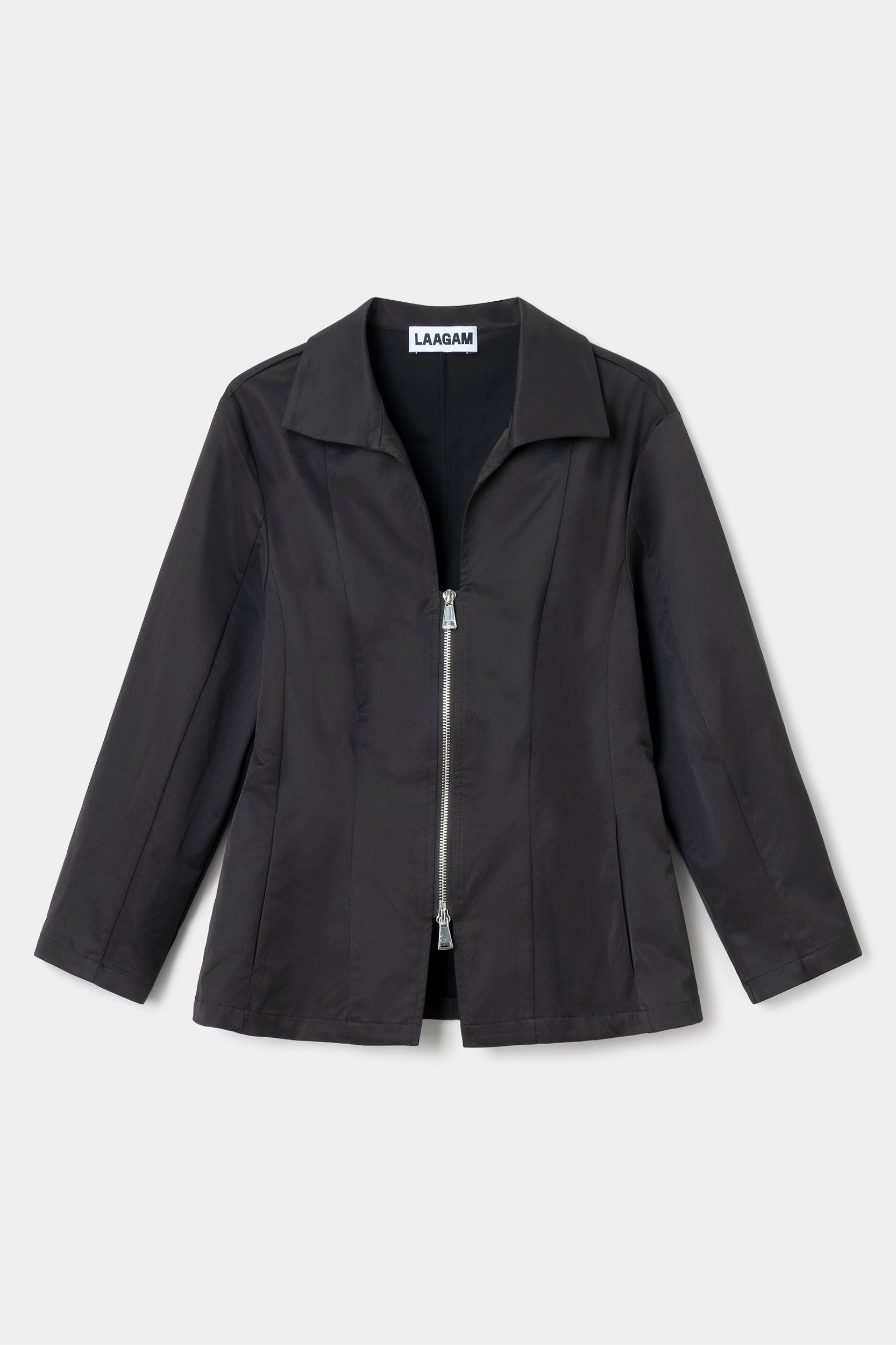 Laagam Harlem Zippered Shirt // Black