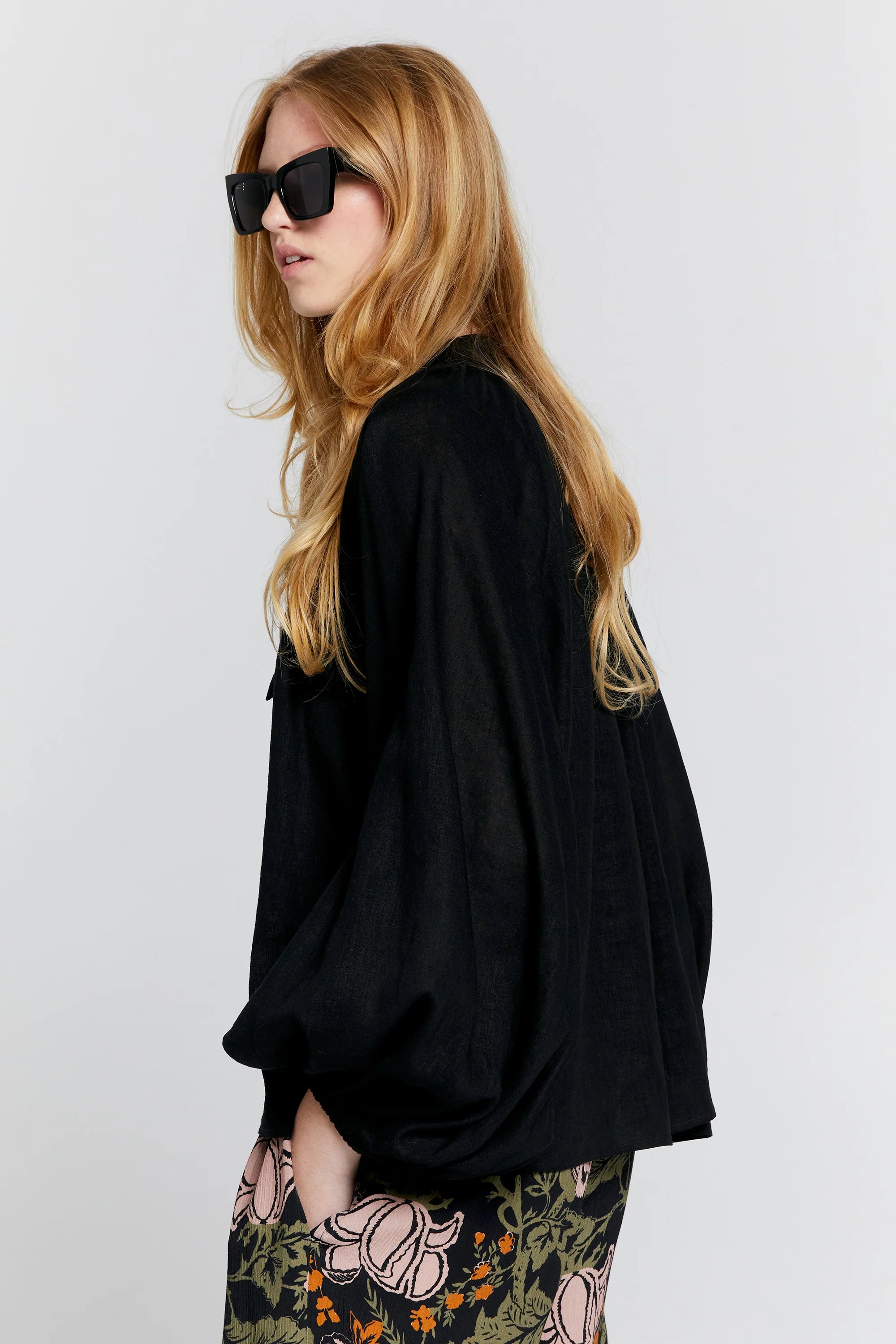Karen Walker Transient Top // Black