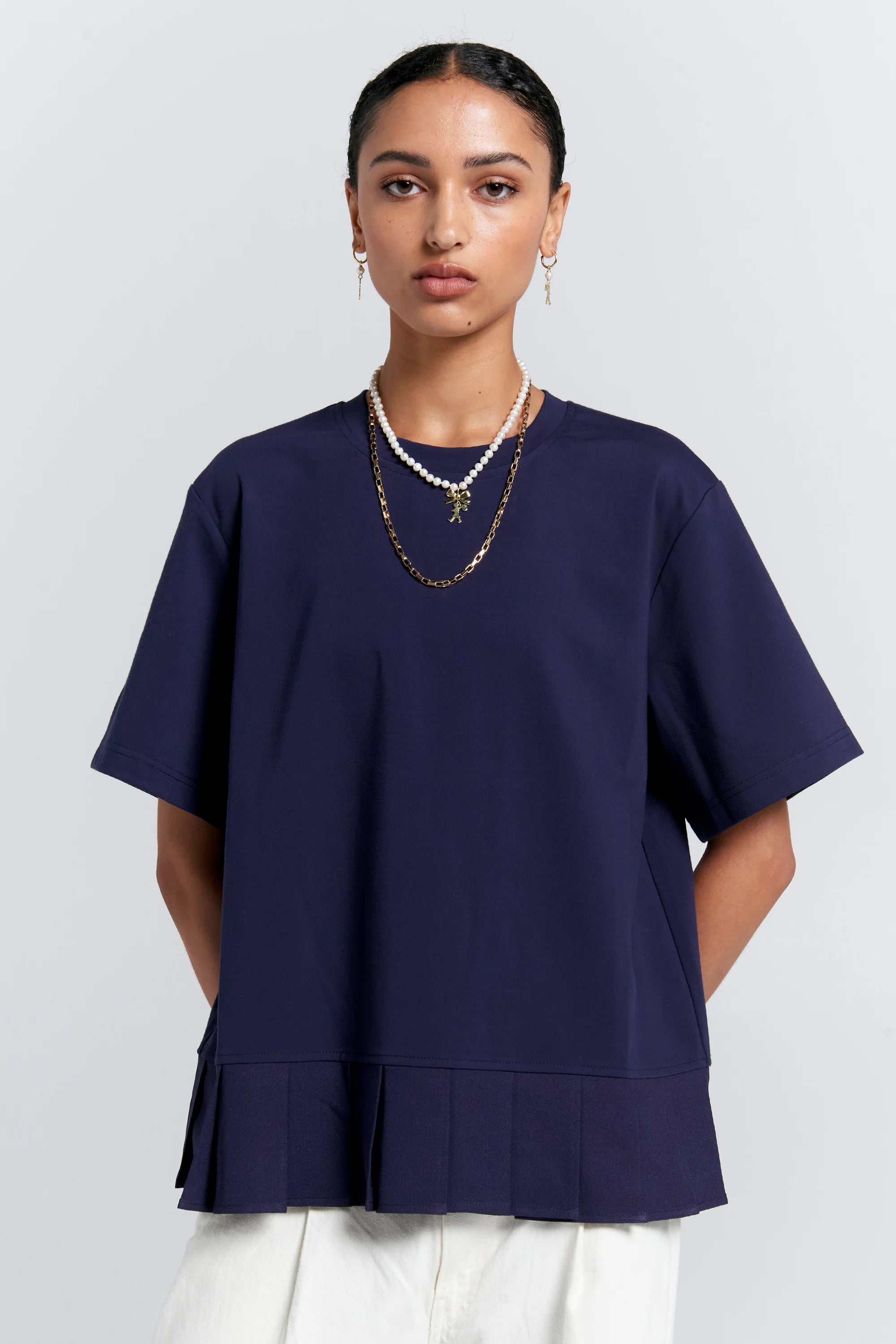Karen Walker Rally Top // Navy