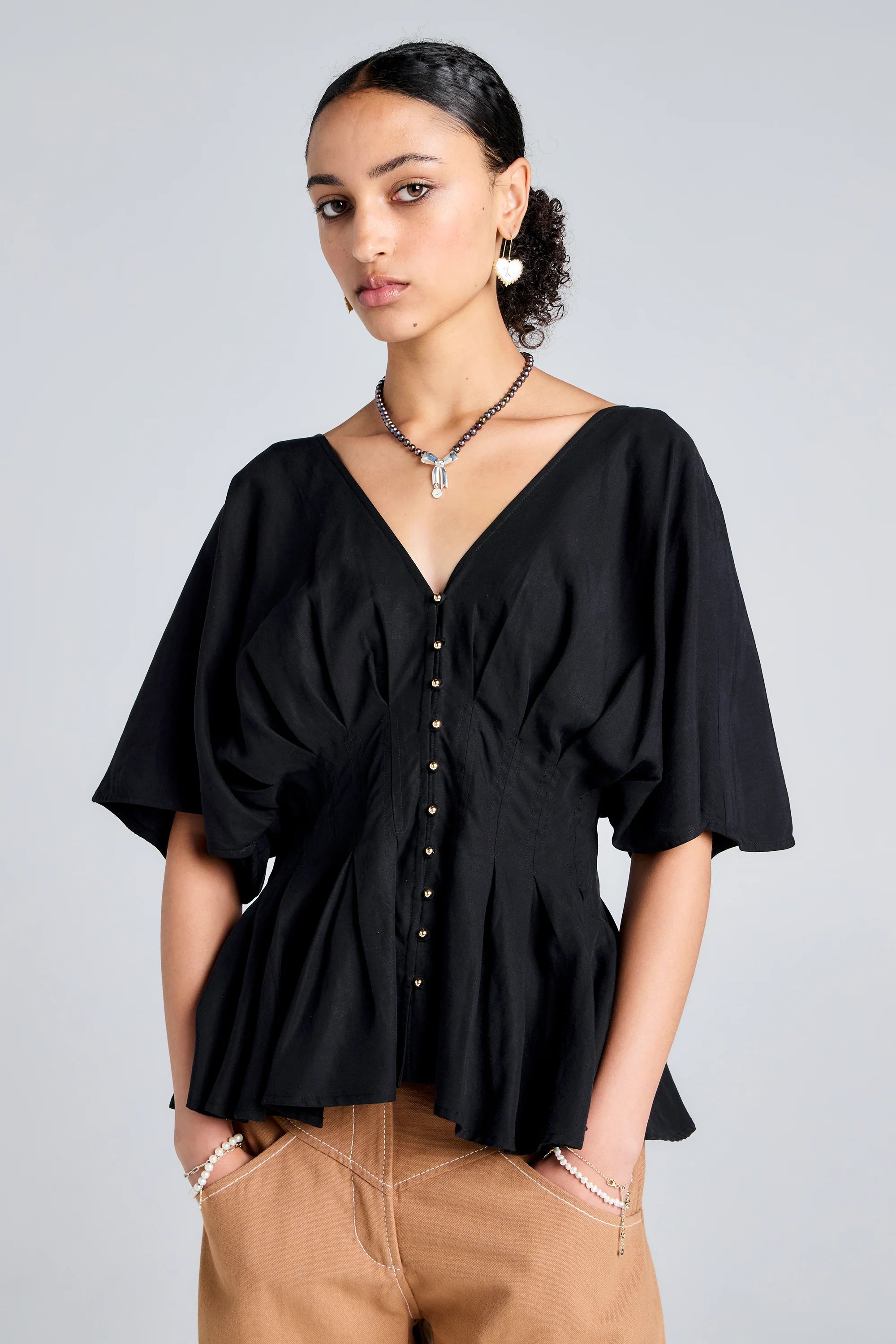 Karen Walker Florence Top // Black