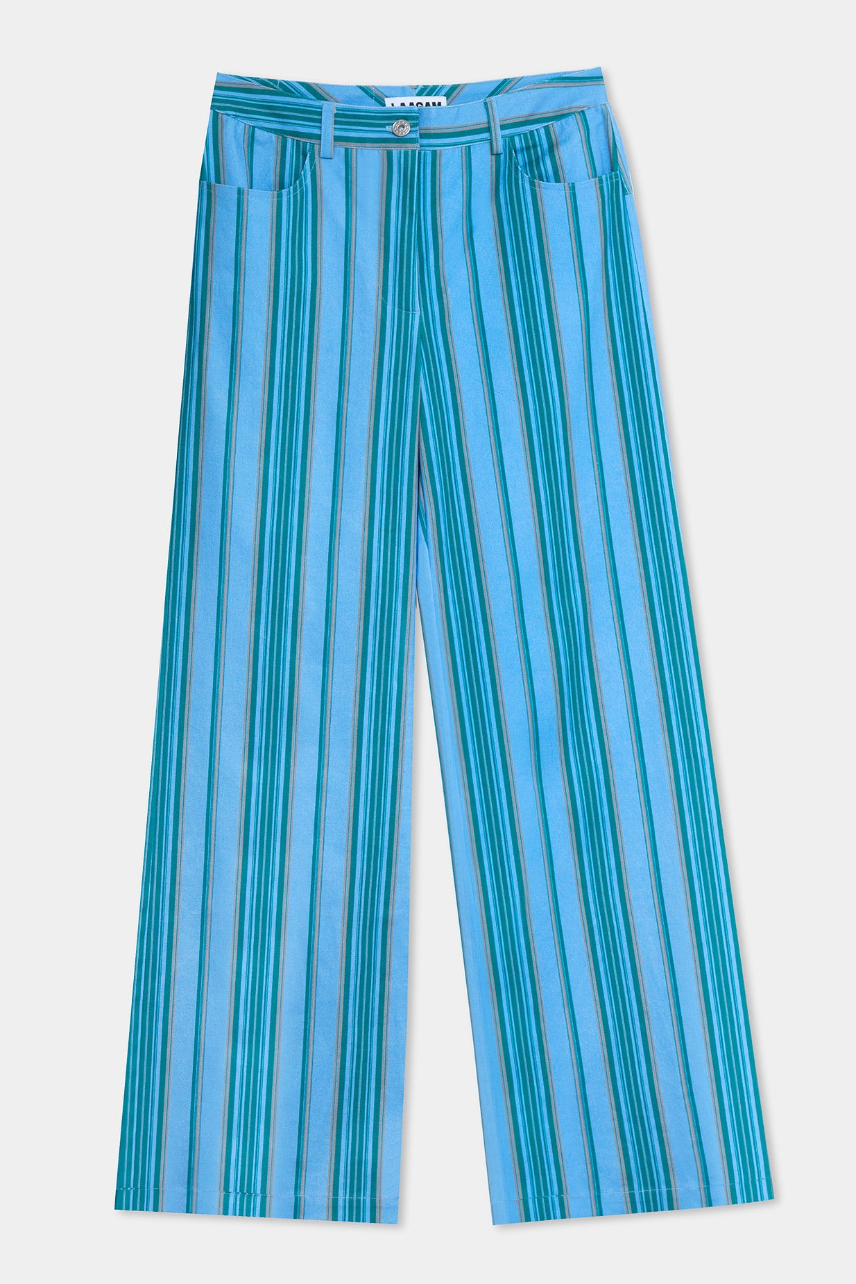 Laagam Leroy Twill Pants // Blue Striped