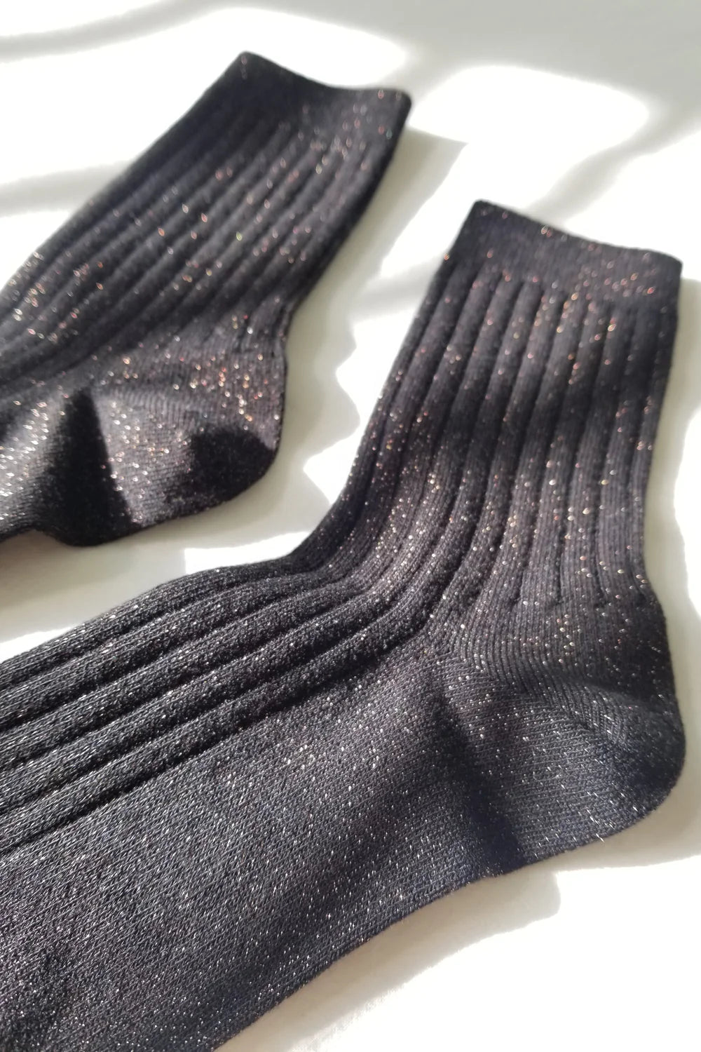 Le Bon Shoppe Her Socks Modal Lurex // Copper Black