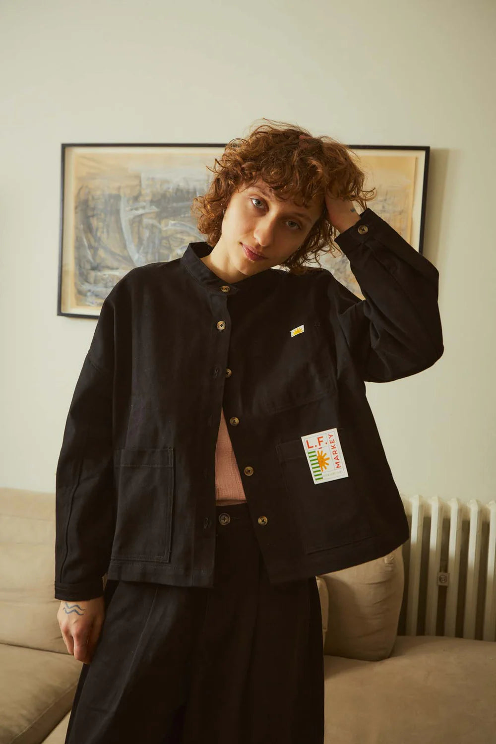 L.F. Markey Wide Chore Coat // Black