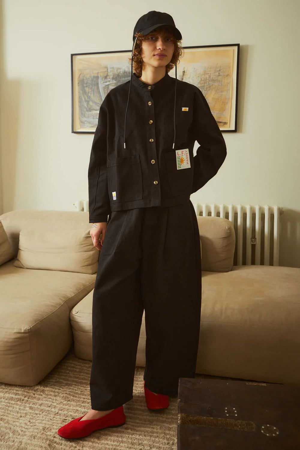 L.F. Markey Wide Chore Coat // Black