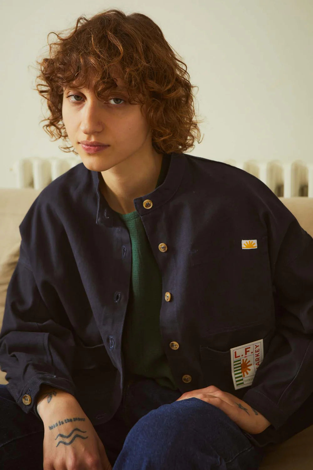 L.F. Markey Wide Chore Coat // Navy