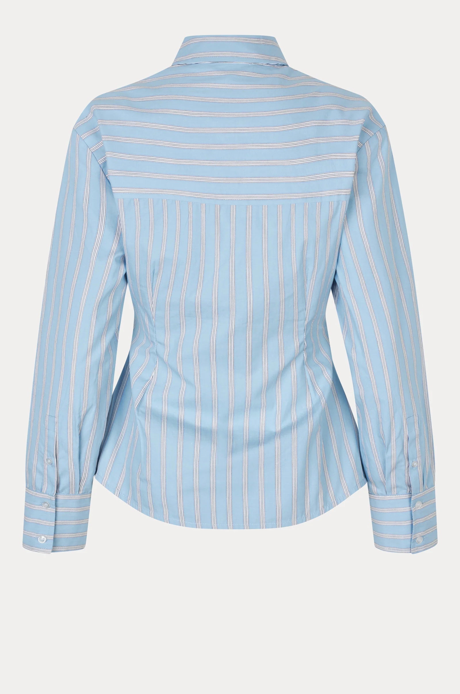 Oval Square Finesse Shirt // Light Blue Stripe