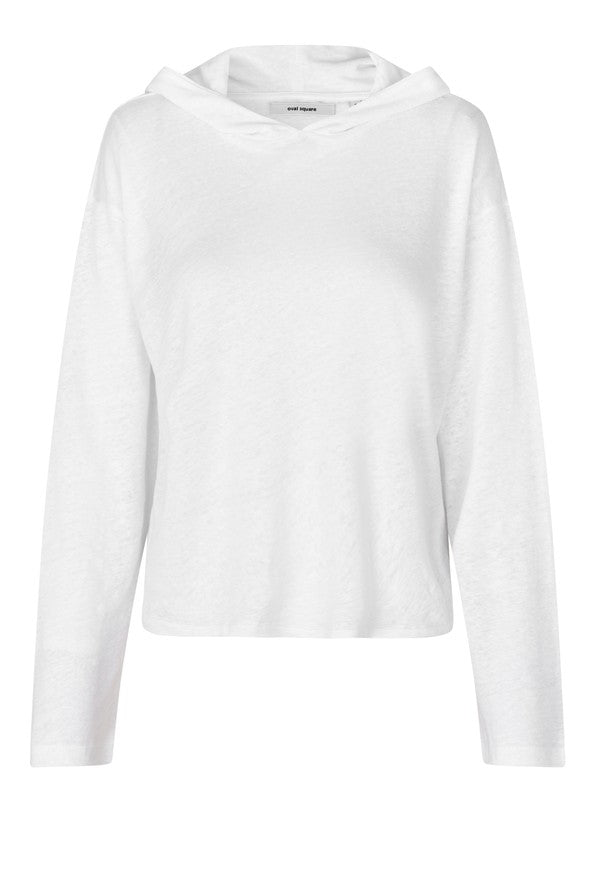 Oval Square Palma Hood L/S Tee // White