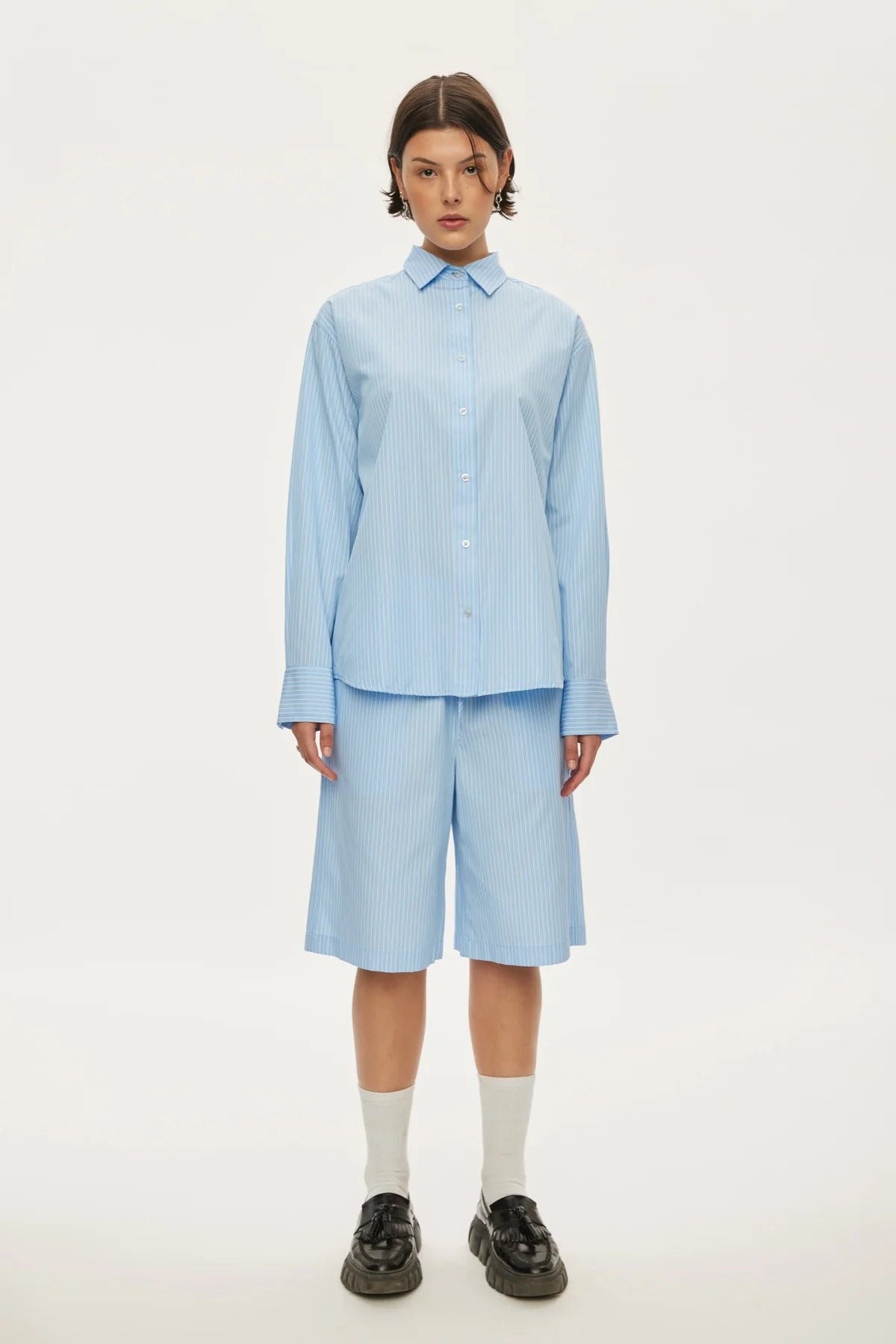 Oval Square Tata Shirt // Cashmere Blue Stripe