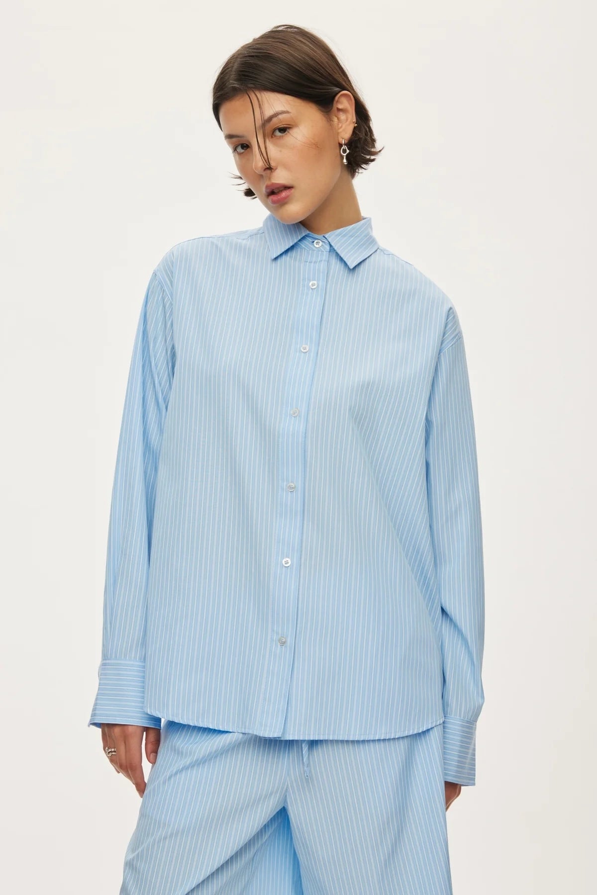 Oval Square Tata Shirt // Cashmere Blue Stripe