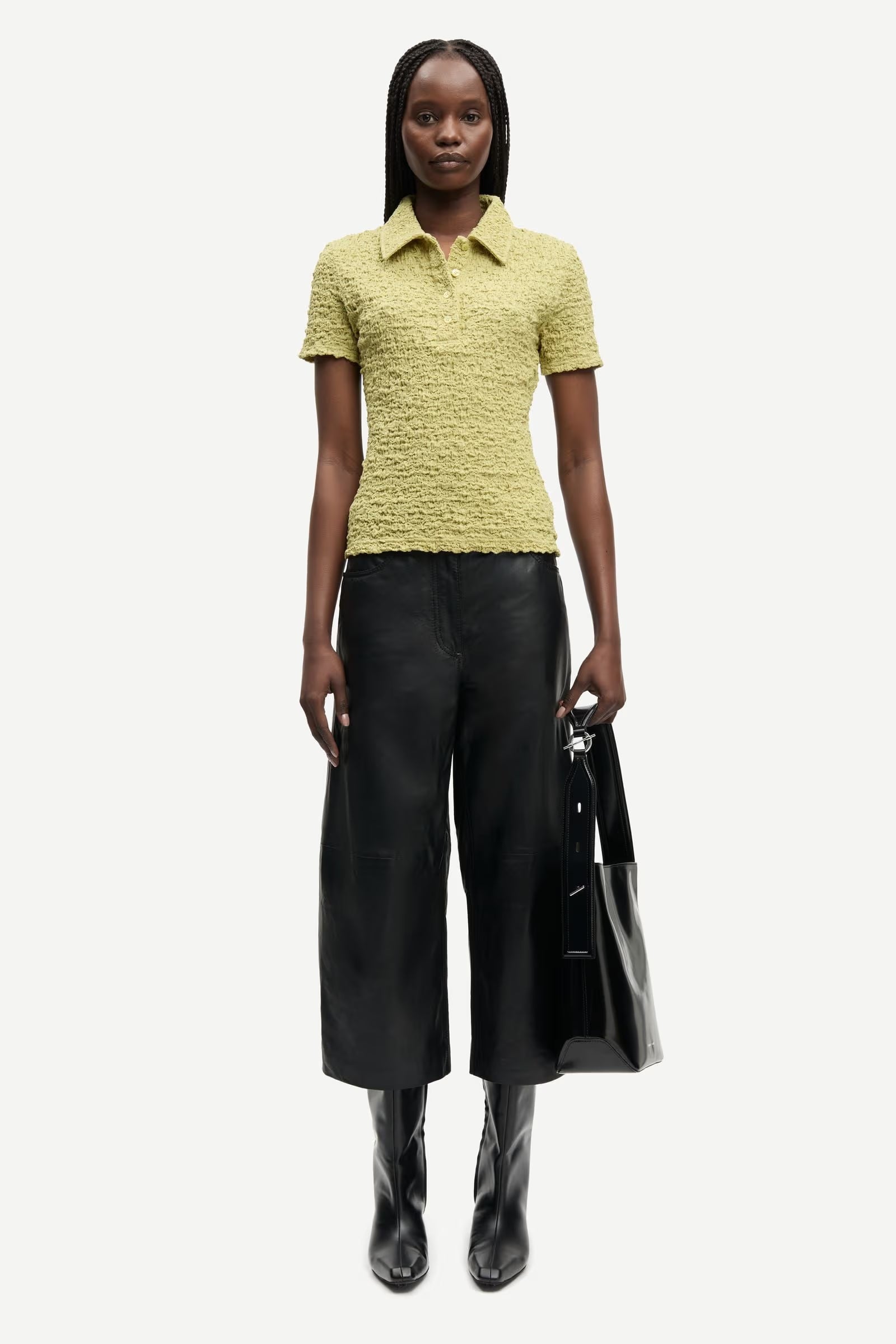 Samsøe Samsøe Sadaisy SS Polo // Sage Green