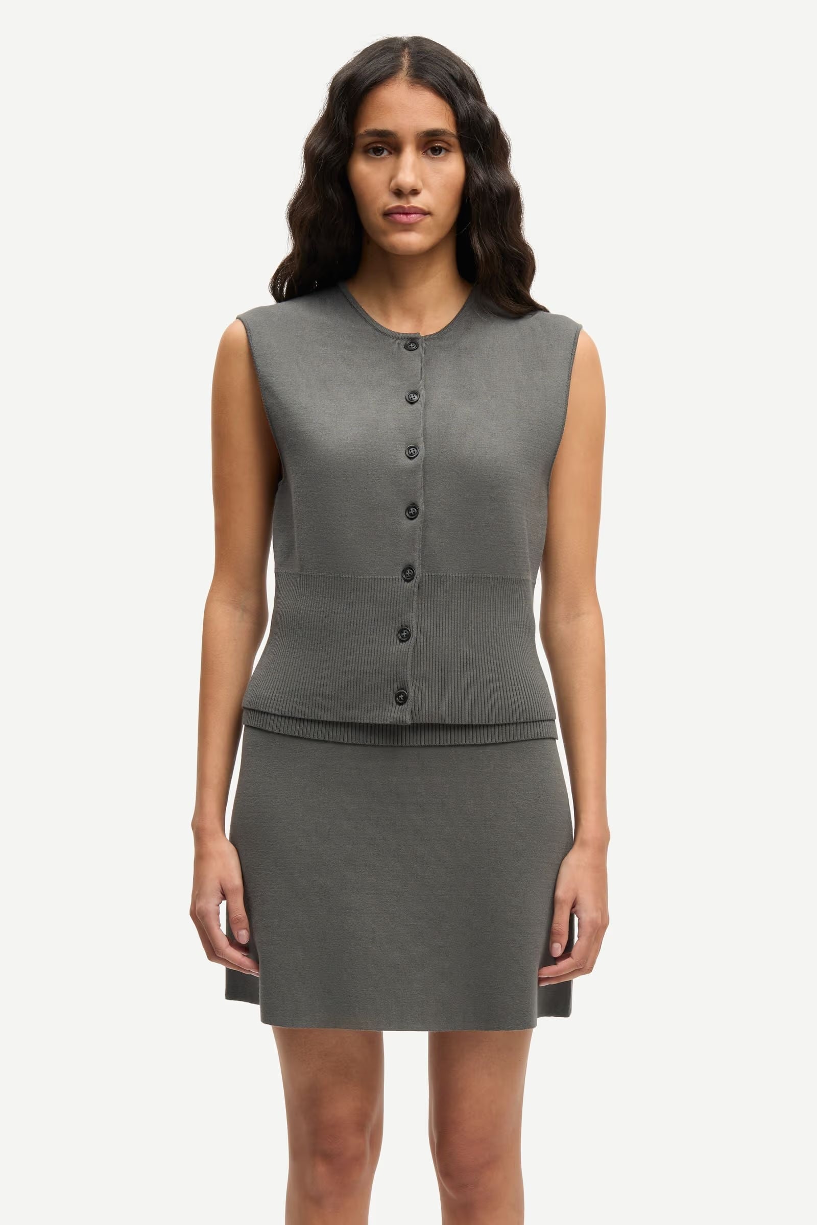 Samsøe Samsøe Saanne Top // Gunmetal