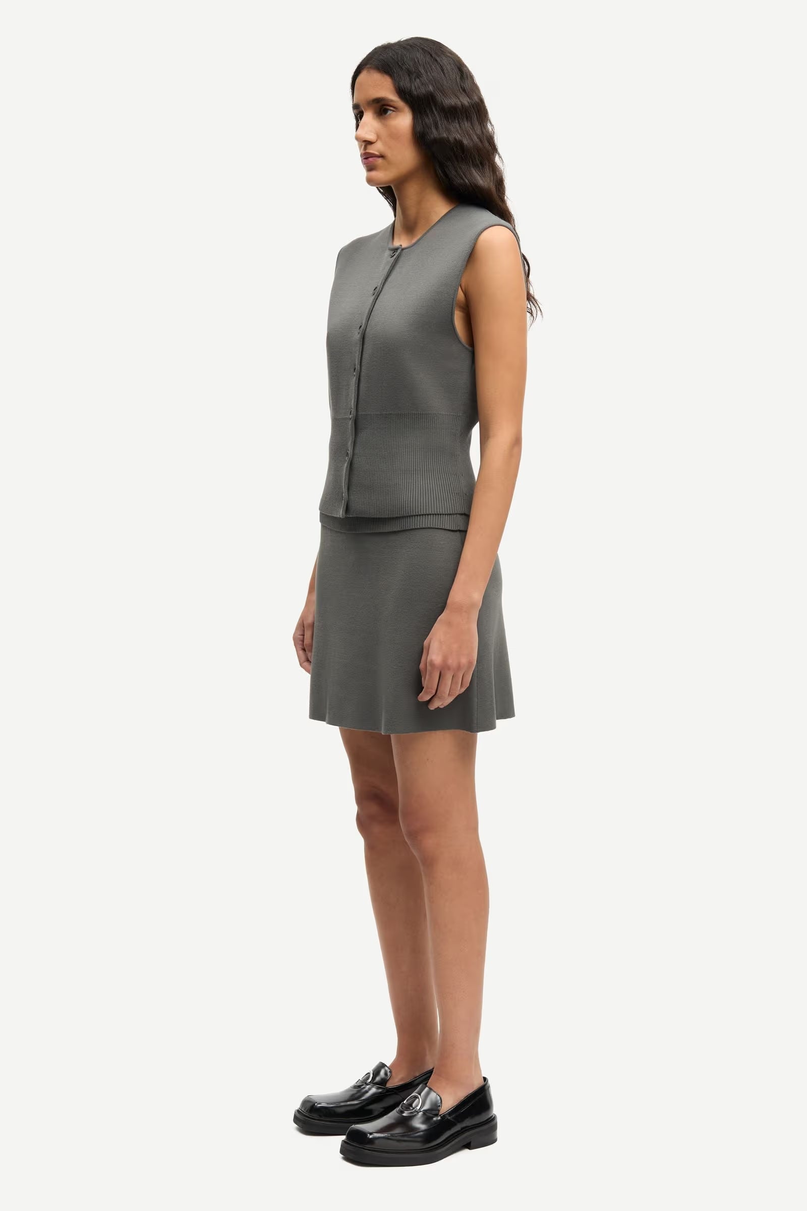 Samsøe Samsøe Saanne Top // Gunmetal