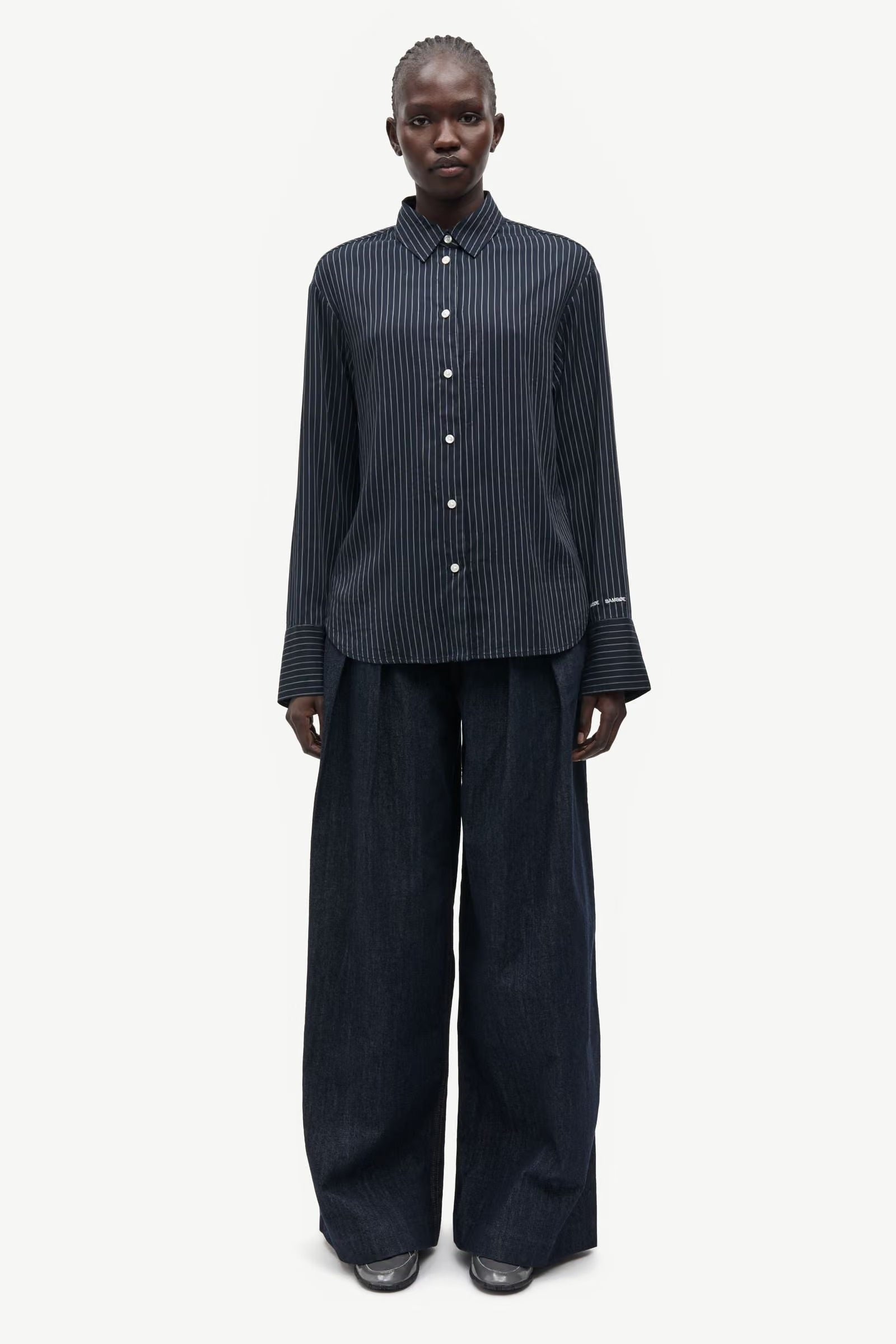 Samsøe Samsøe Saryanna Shirt // Salute Pinstripe