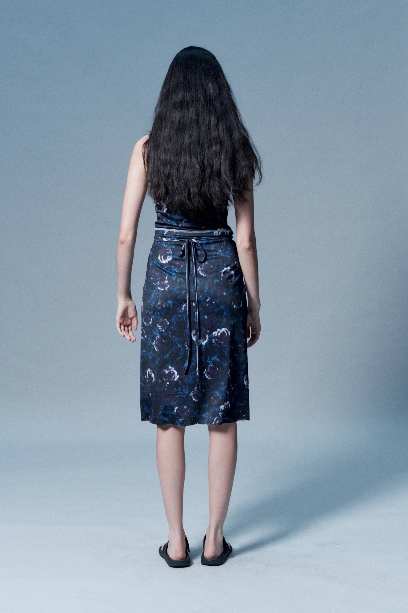 Verner Sarong Dress // Purple / Blue
