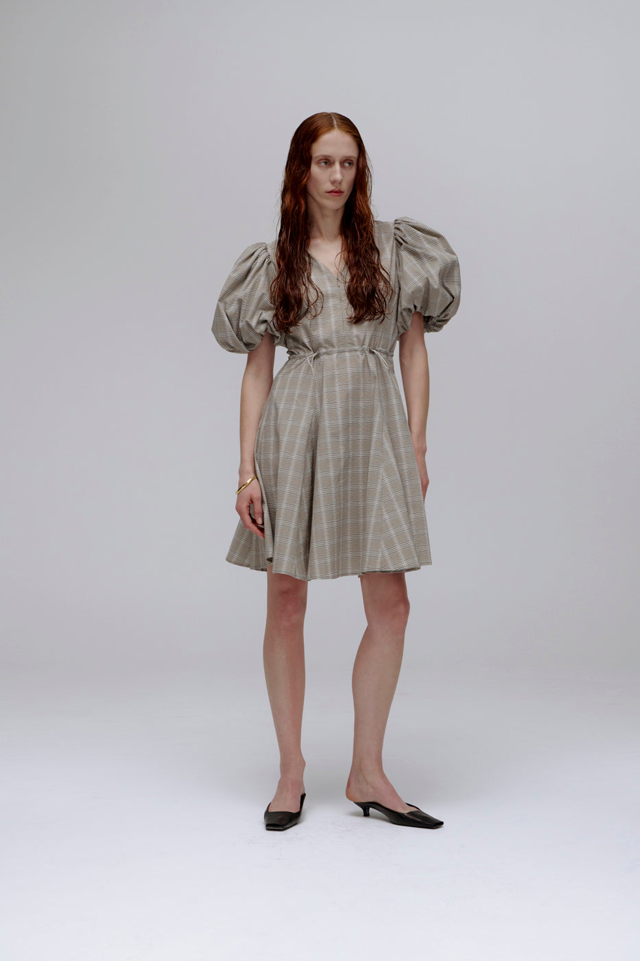 PV Subject Dress // Beige Check