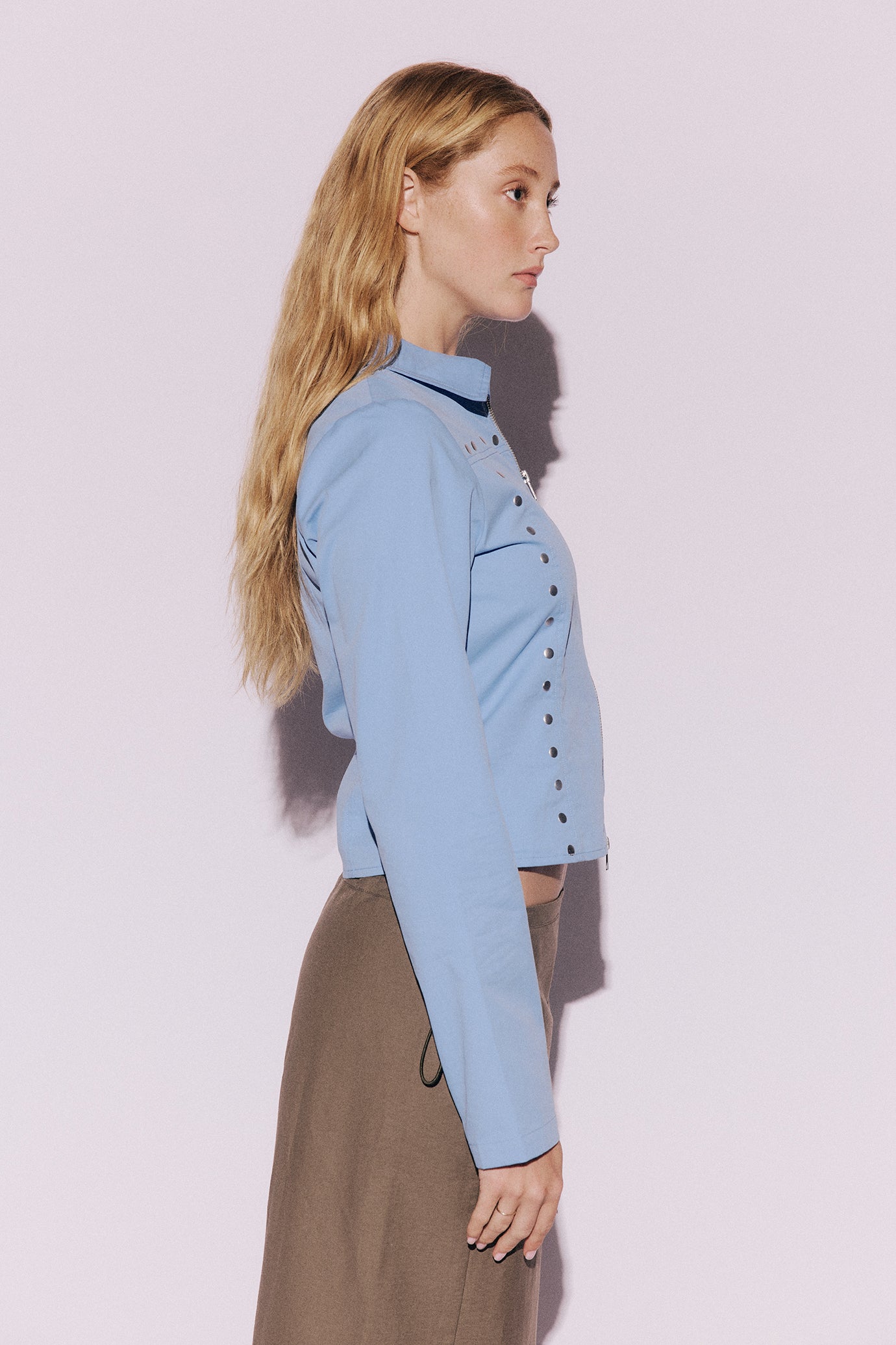 Muse Sika Stud Shirt // Blue