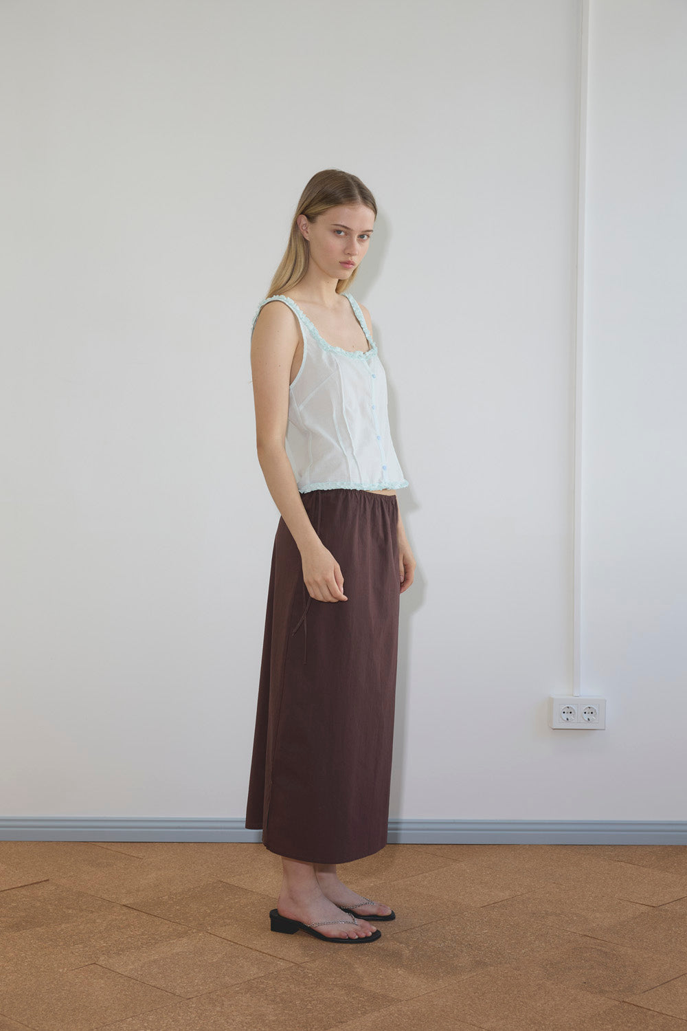 Deiji Studios Mid Day Skirt // Umber