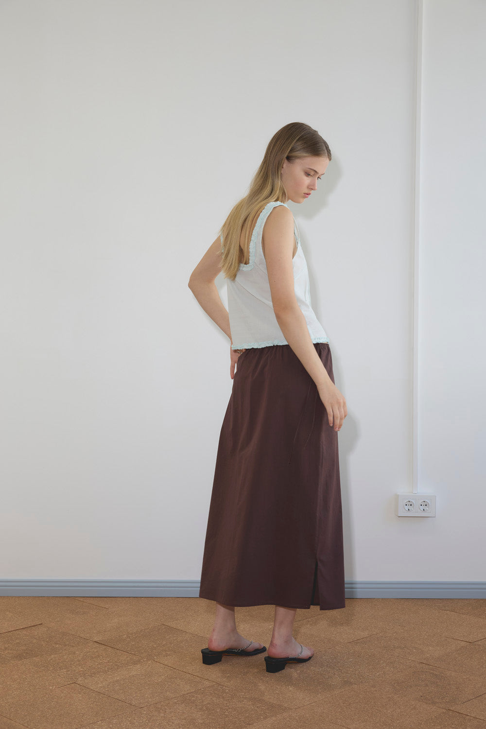 Deiji Studios Mid Day Skirt // Umber