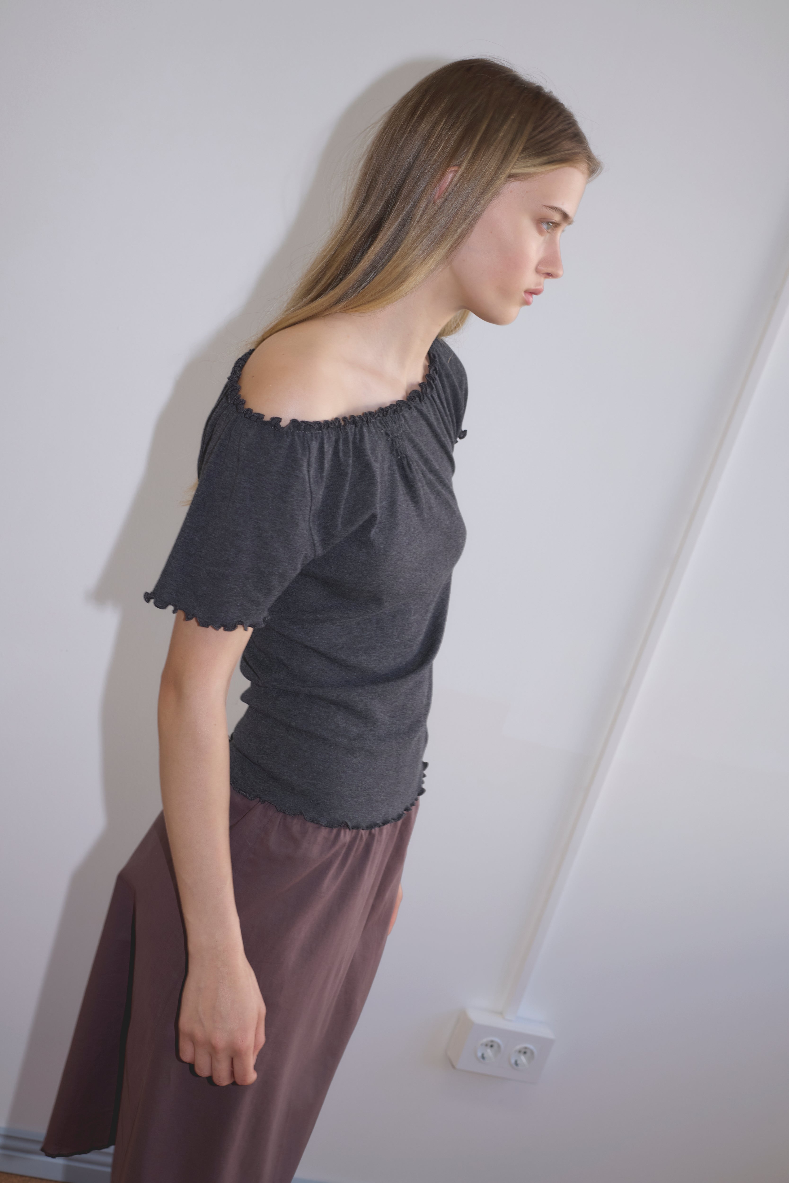 Deiji Studios Flounce Tee  // Grey