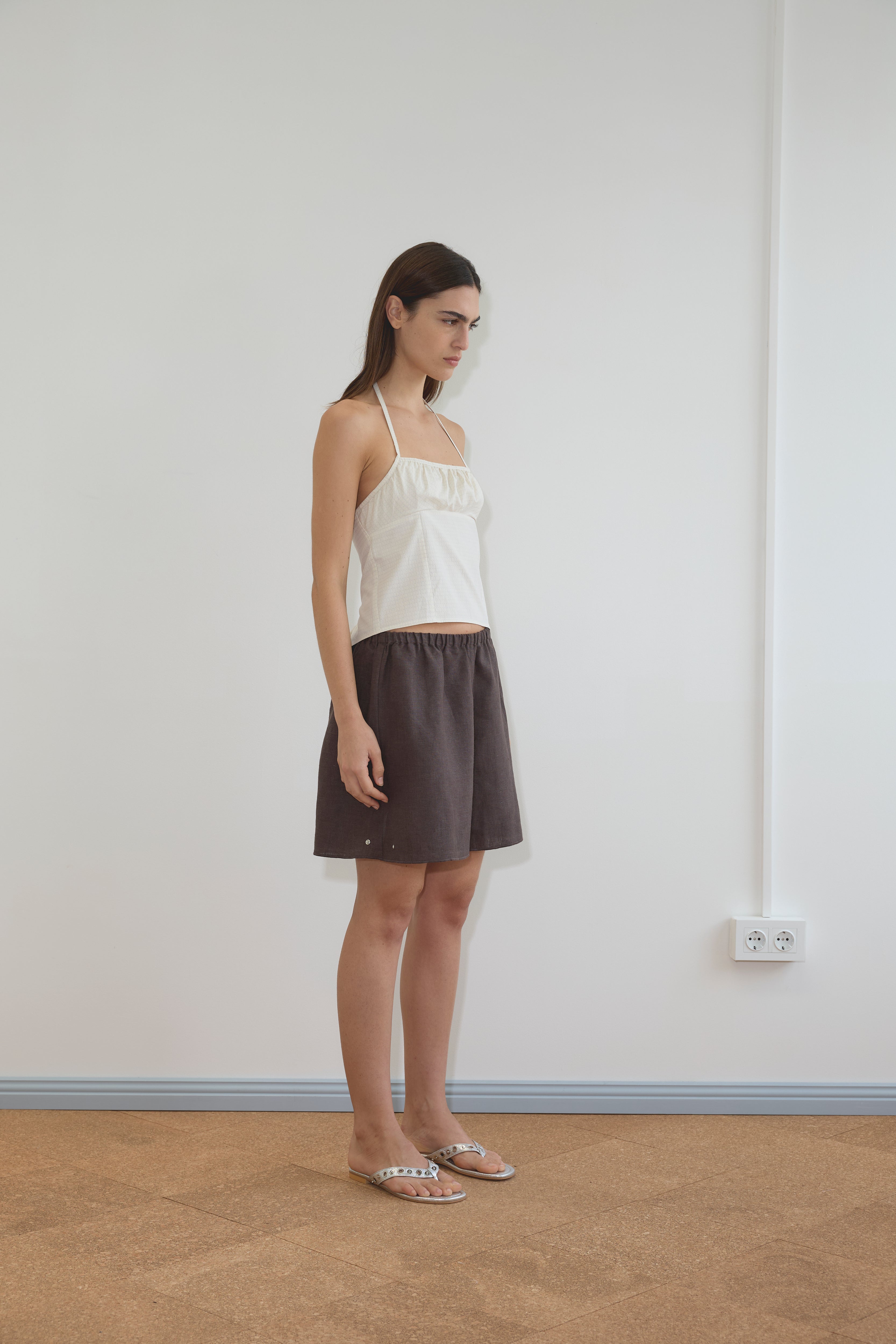 Deiji Studios Press Stud Short  // Bark