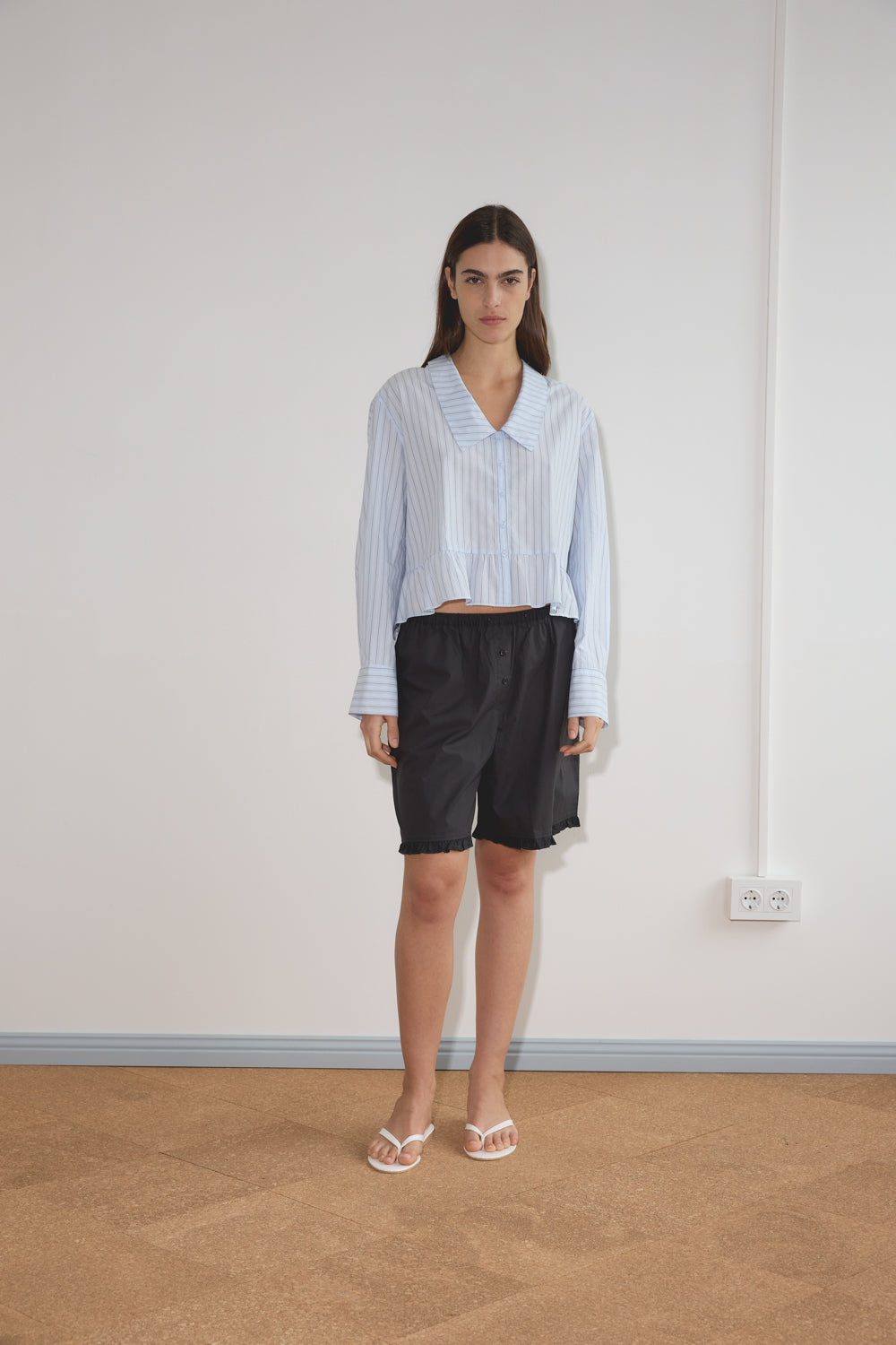 Deiji Studios Flounce Short // Black