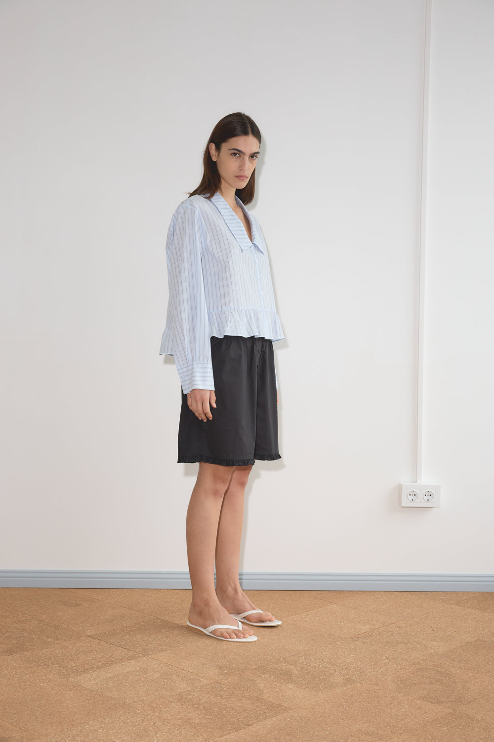 Deiji Studios Flounce Short // Black