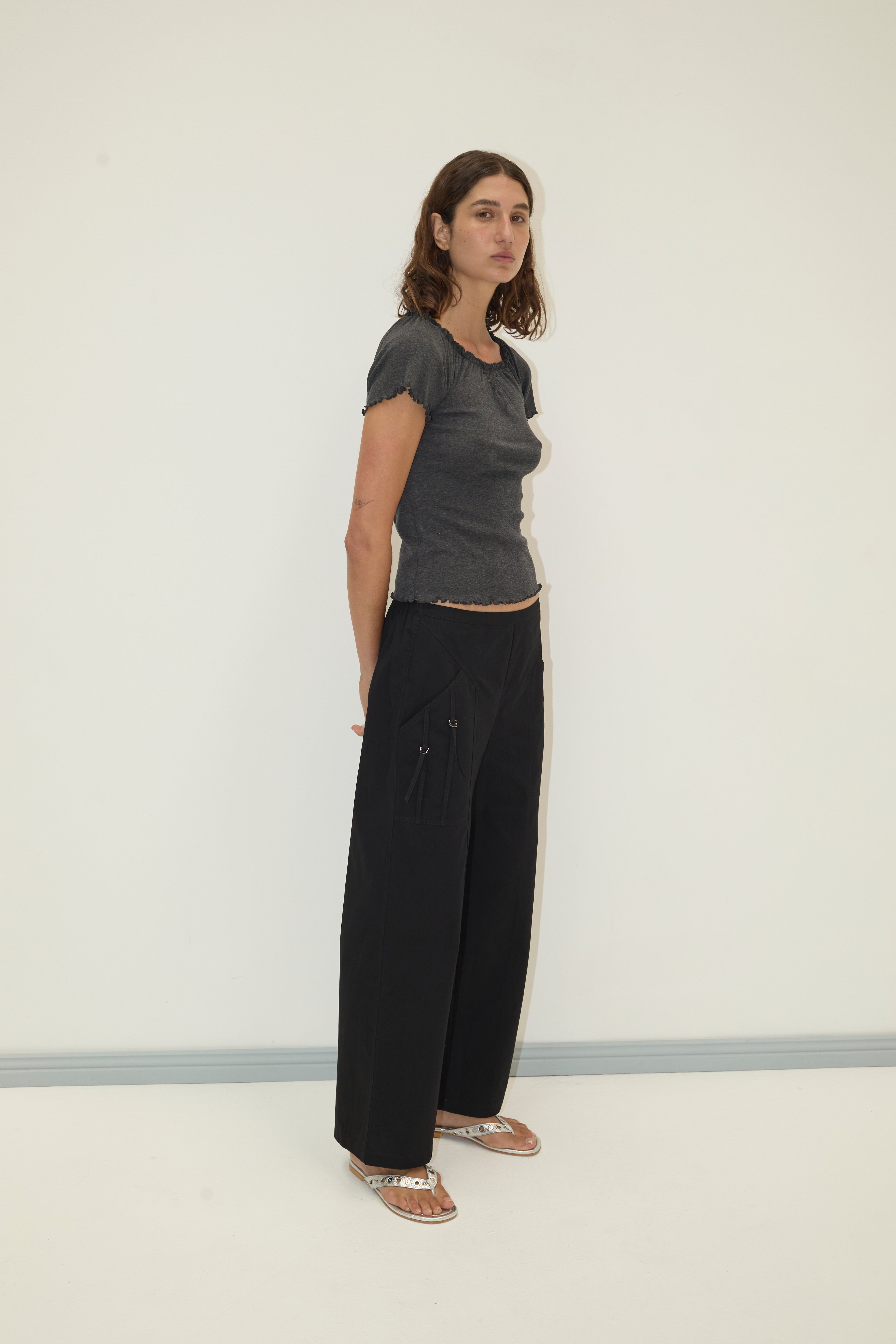 Deiji Studios Flounce Tee  // Grey