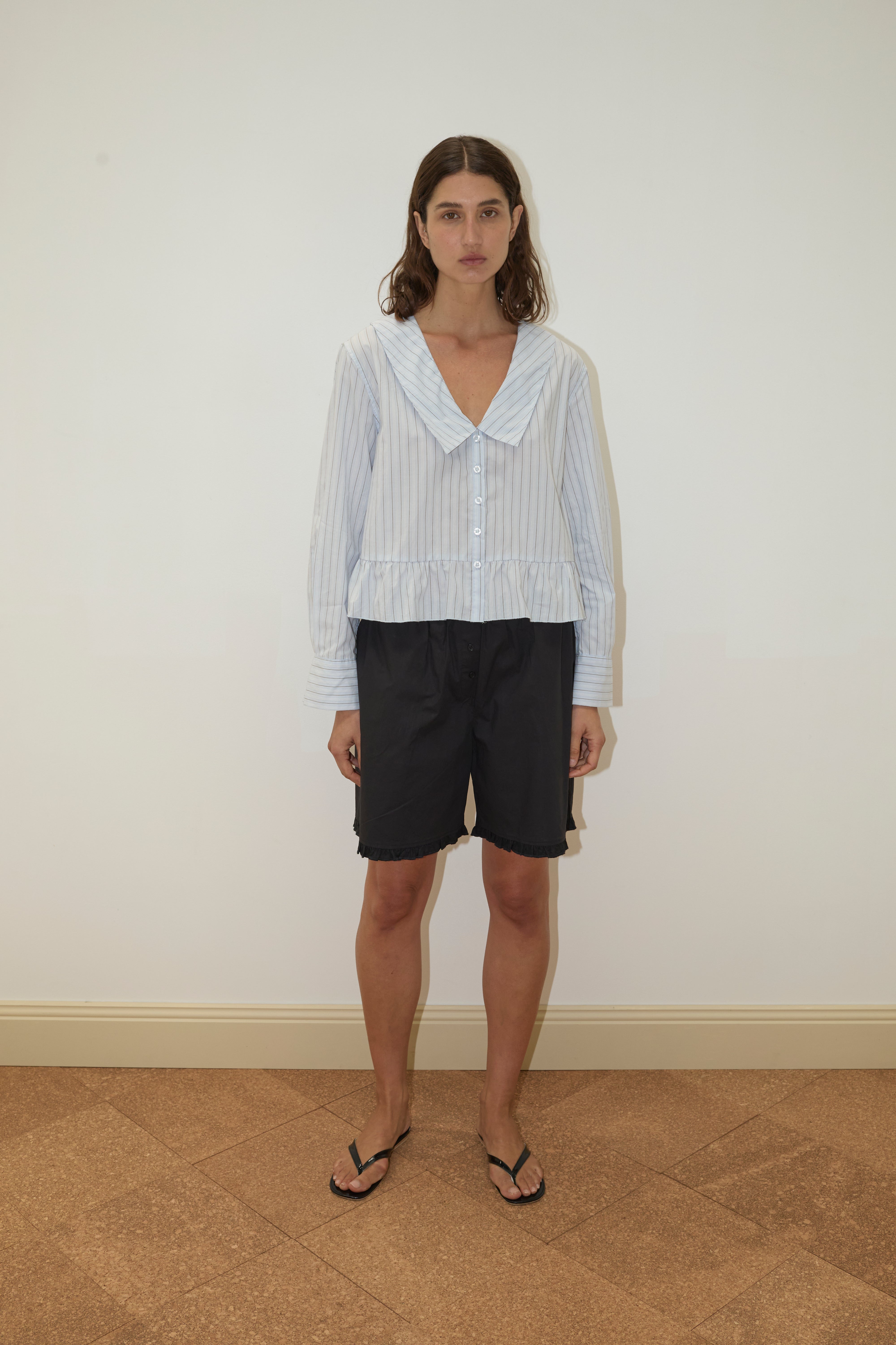 Deiji Studios Sweep Shirt // Mineral Stripe