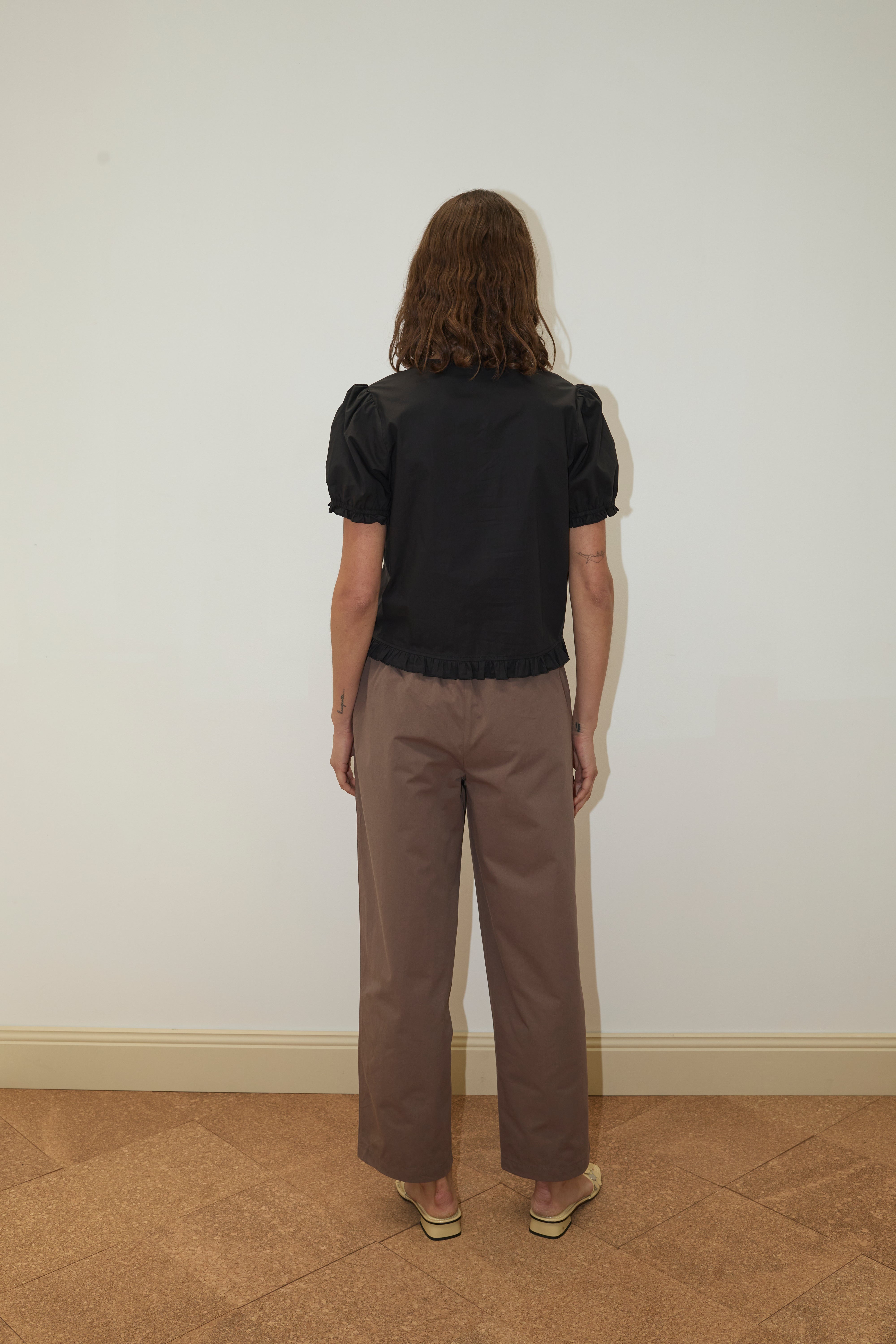 Deiji Studios Pintuck Top // Black