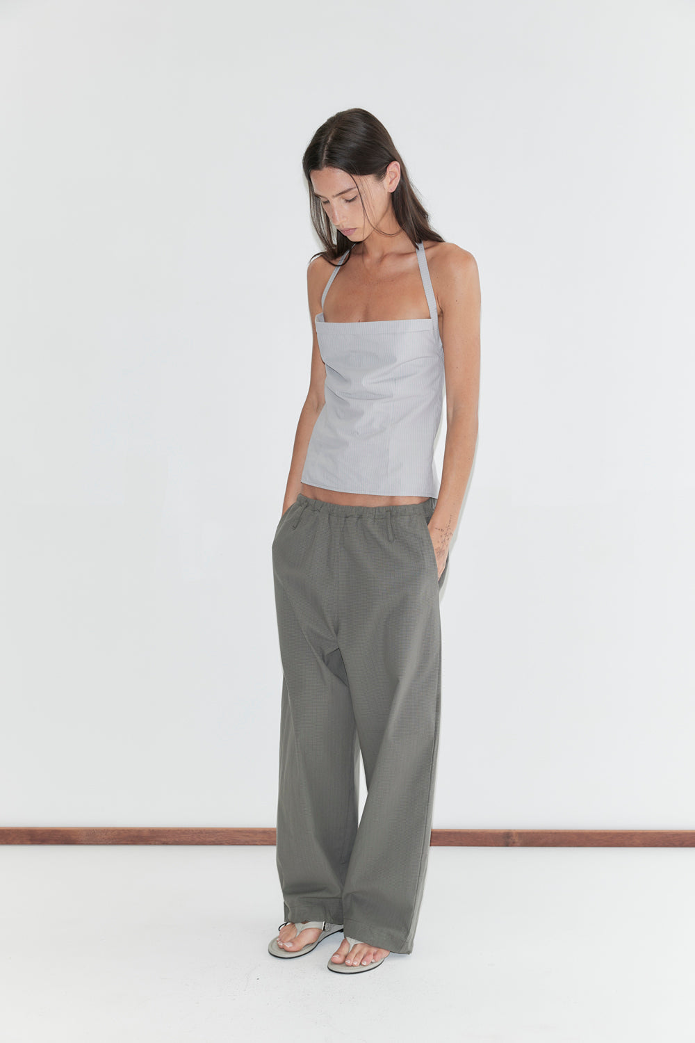 Deiji Studios Folded Top // Cloud Stripe