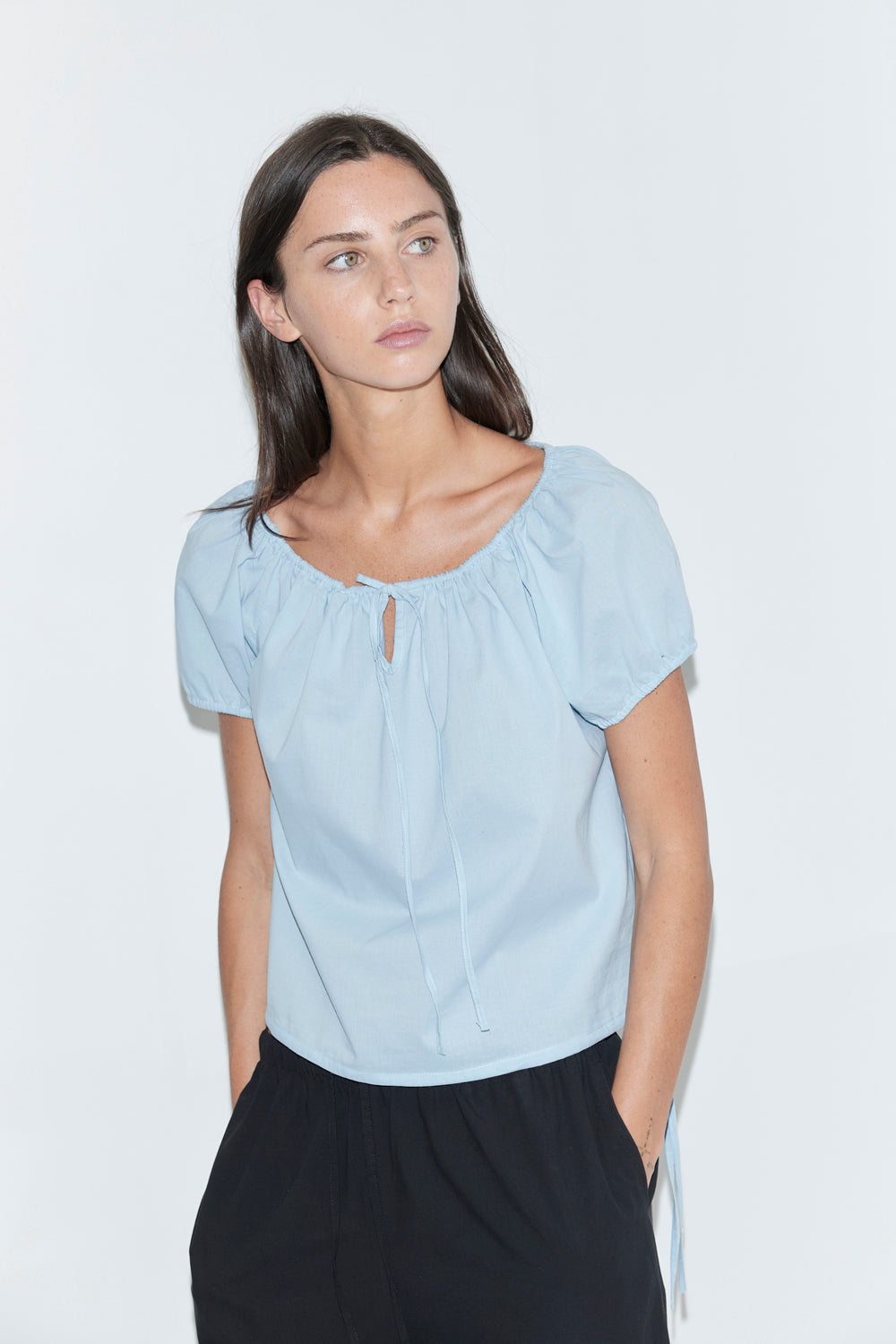 Deiji Studios Tie Top // Blue