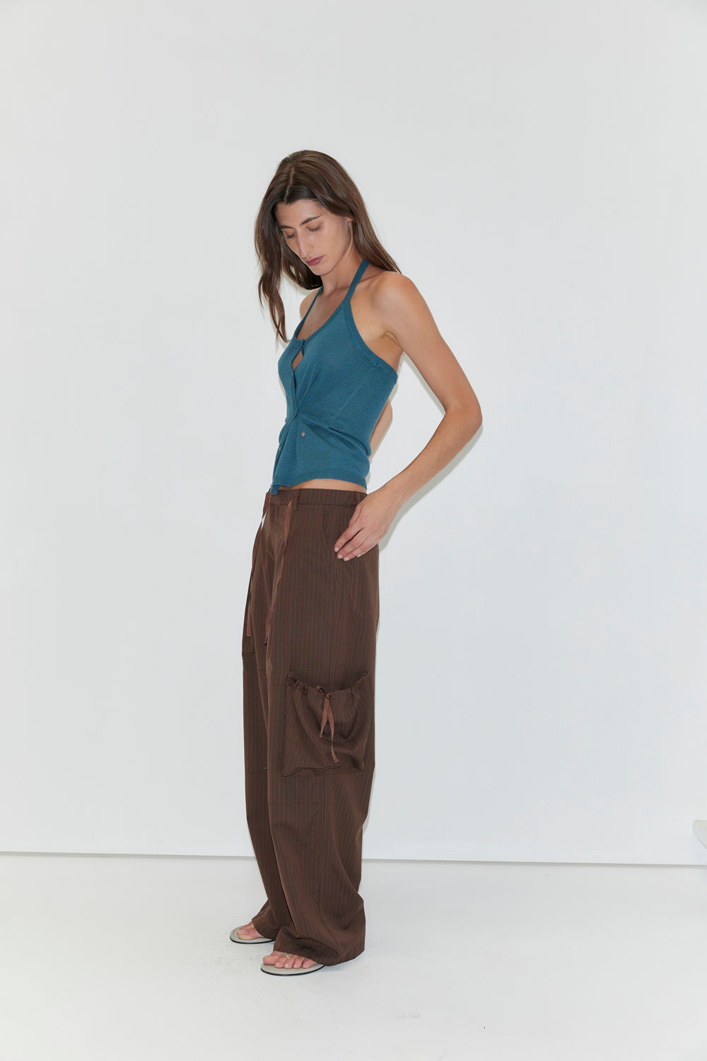 Deiji Studios Cross Top // Aqua