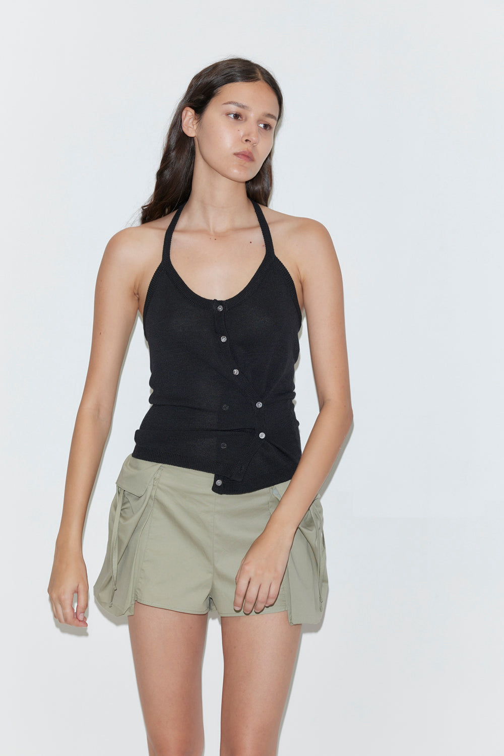 Deiji Studios Cross Top // Black