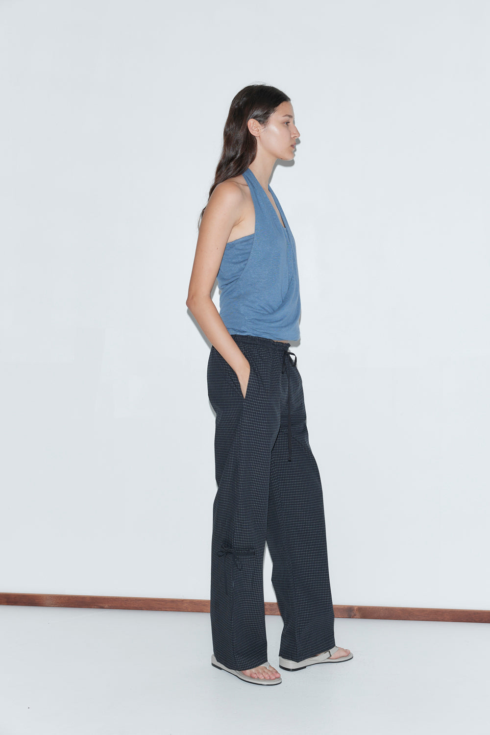 Deiji Studios Grosgrain Pant // Mono Grid