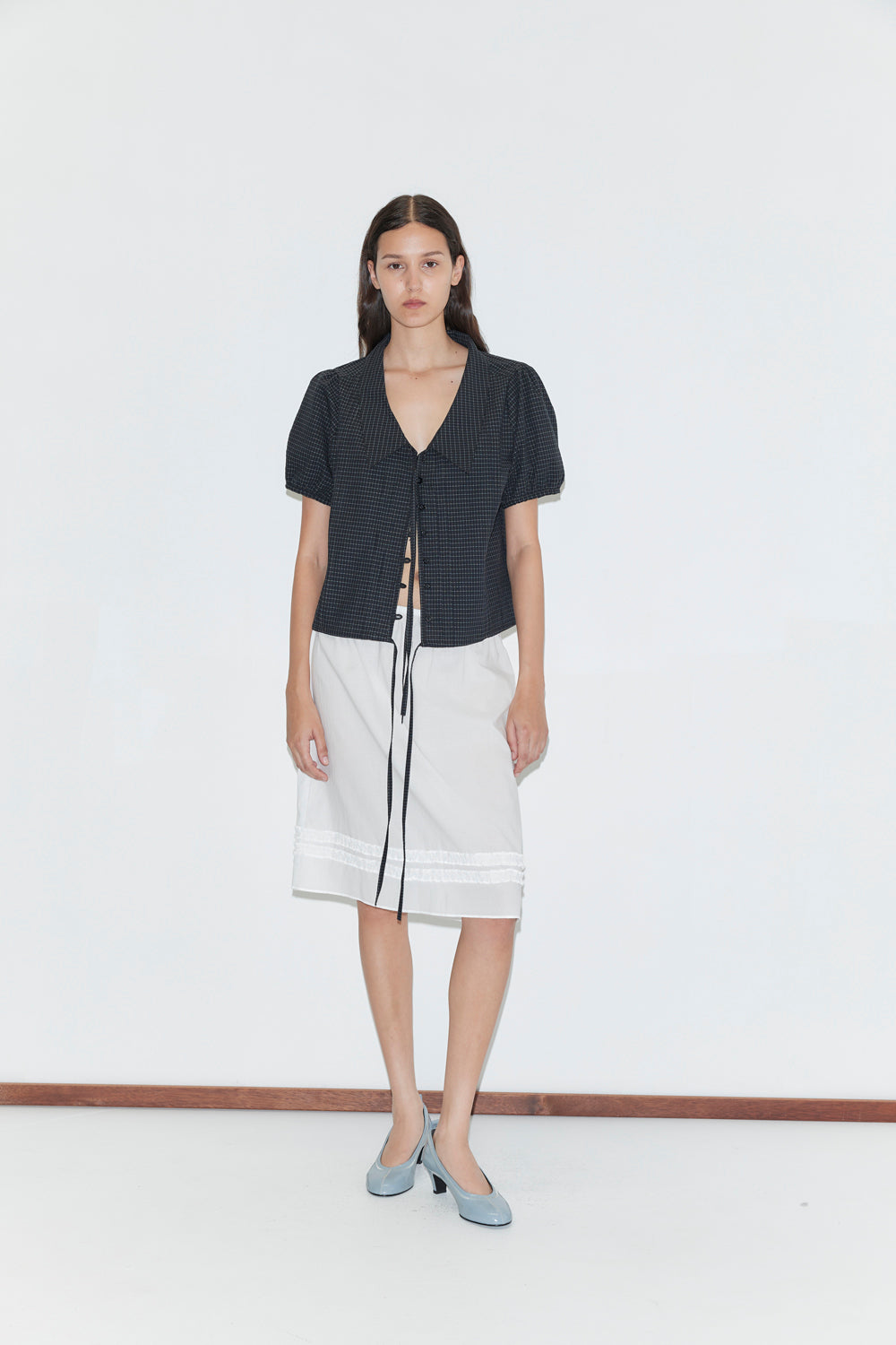 Deiji Studios Daytime Skirt // White