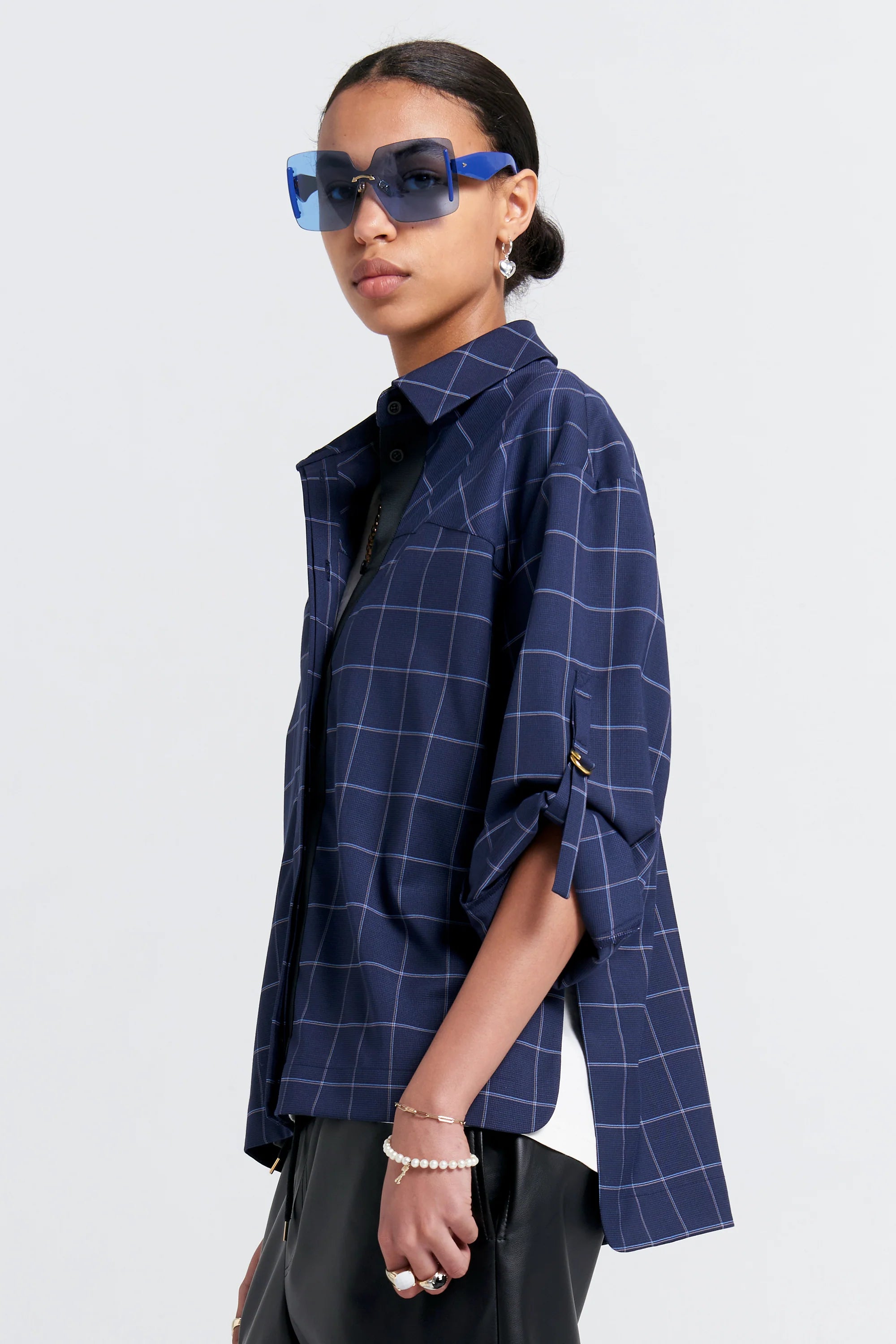 Karen Walker Promenade Shirt // Navy
