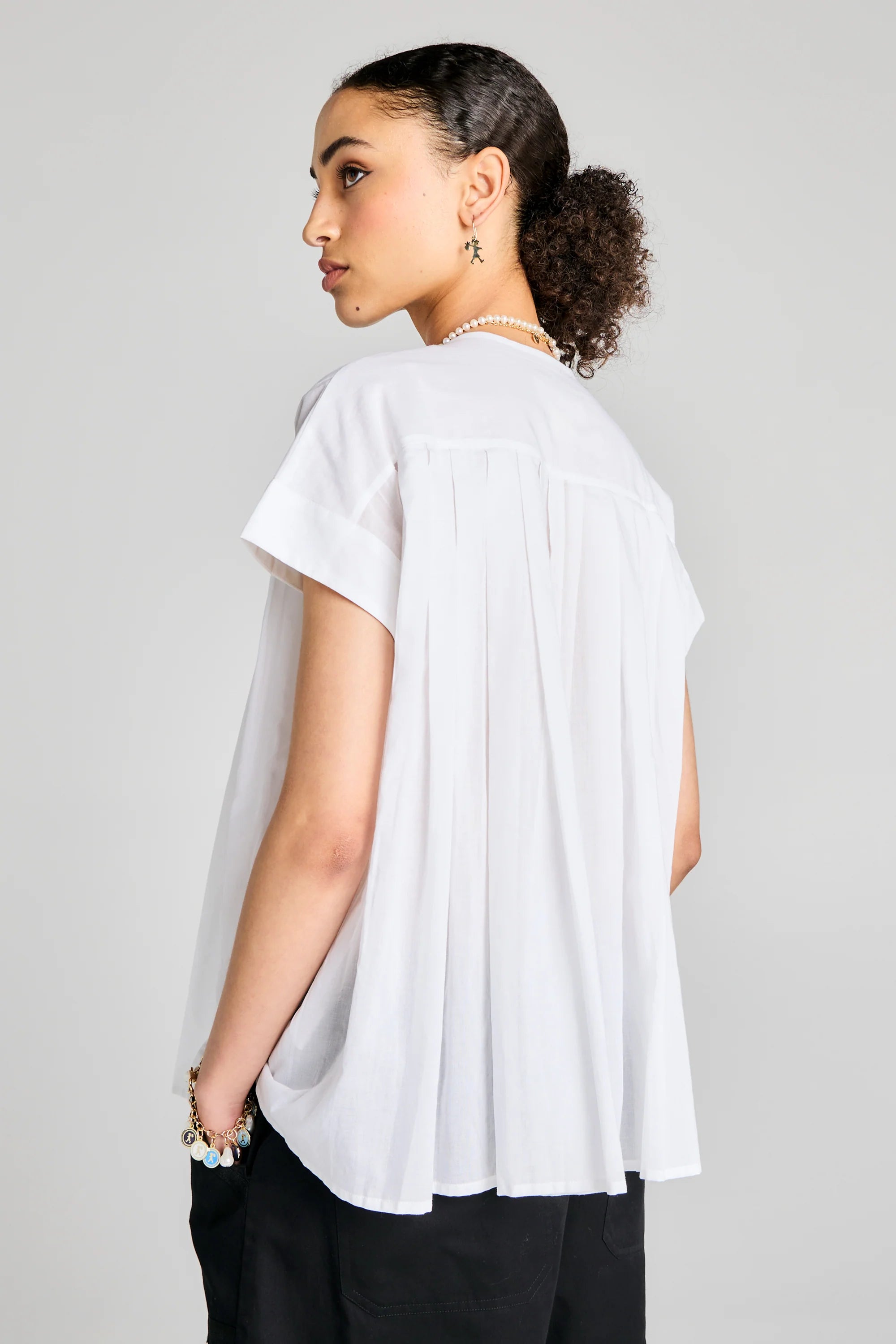 Karen Walker Furrow Sleeveless Shirt // Off-White