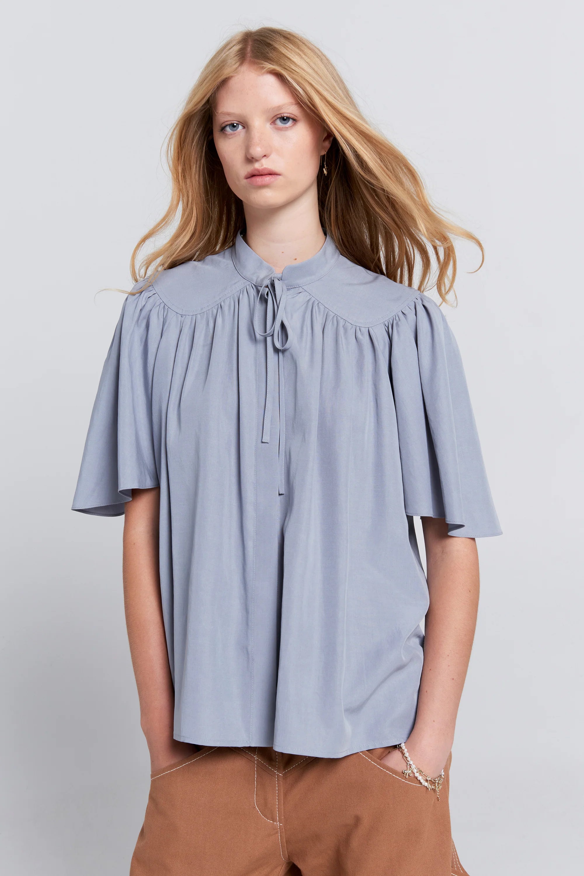 Karen Walker Carousel Shirt //Steel Blue