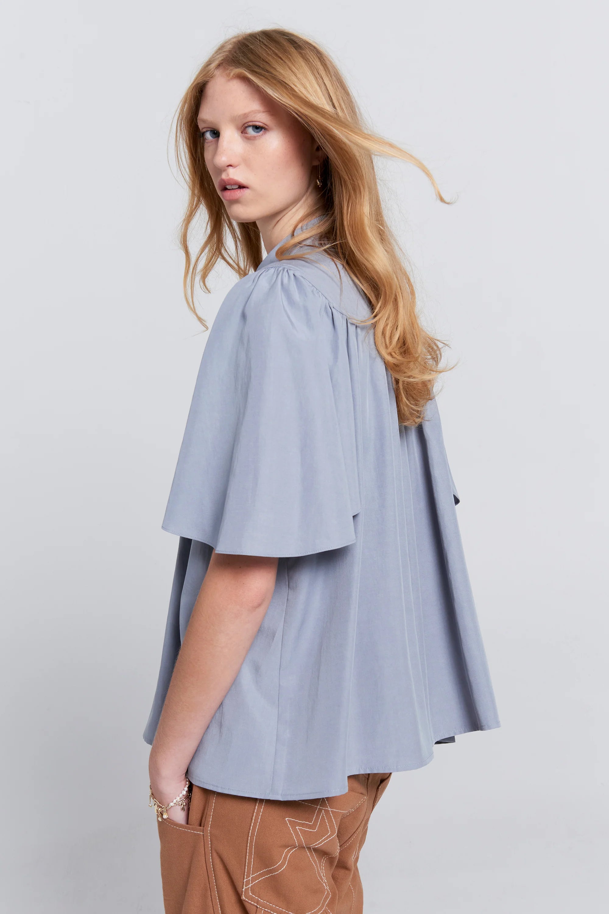 Karen Walker Carousel Shirt //Steel Blue