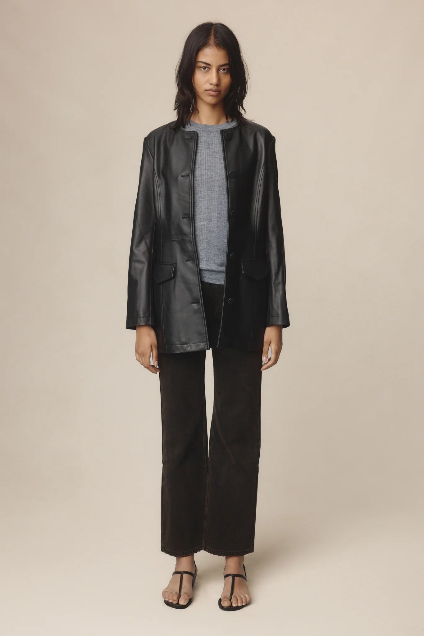 Marle Antoni Jacket // Black Leather