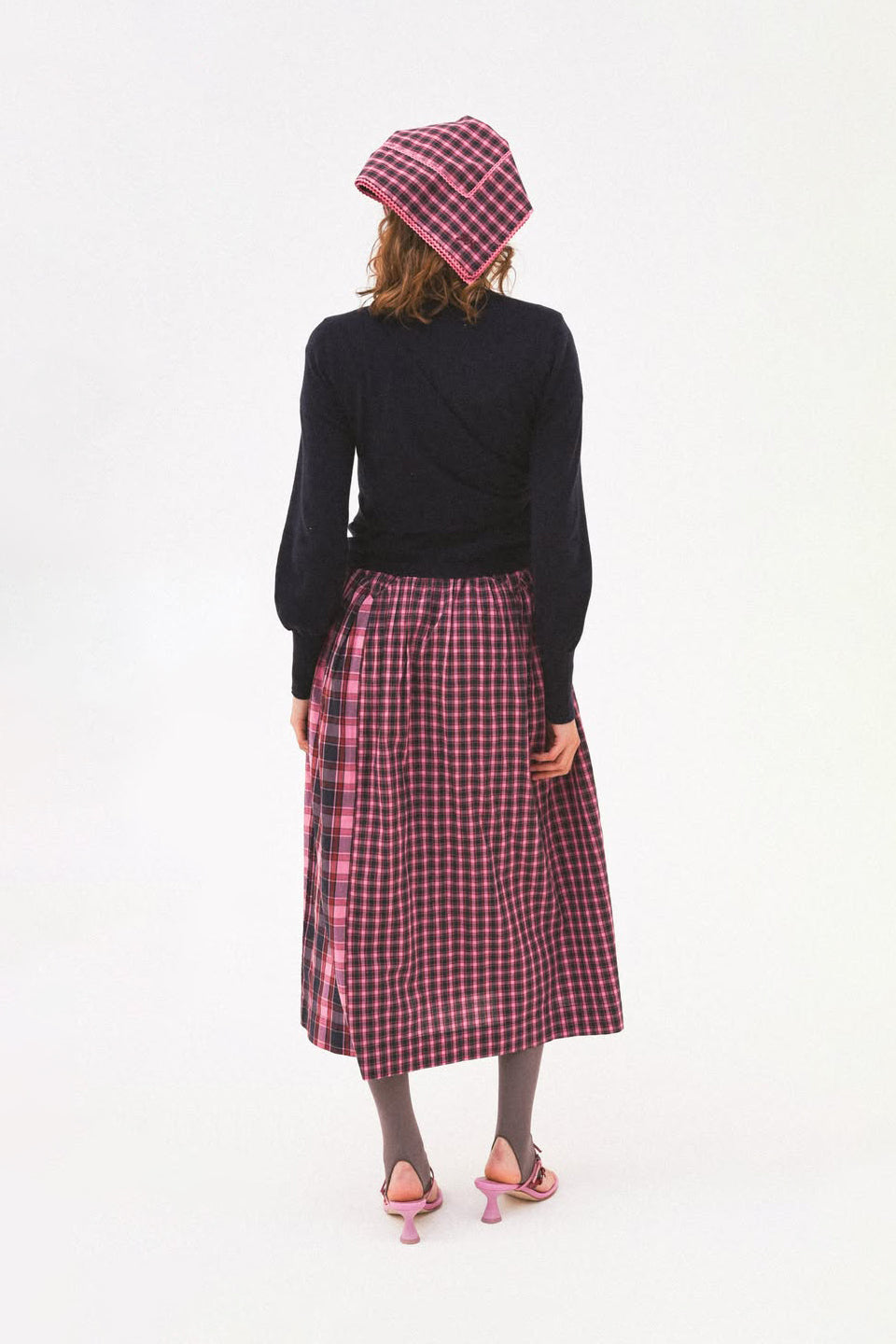 Damson Madder Venna Wrap Merino Cardigan // Navy