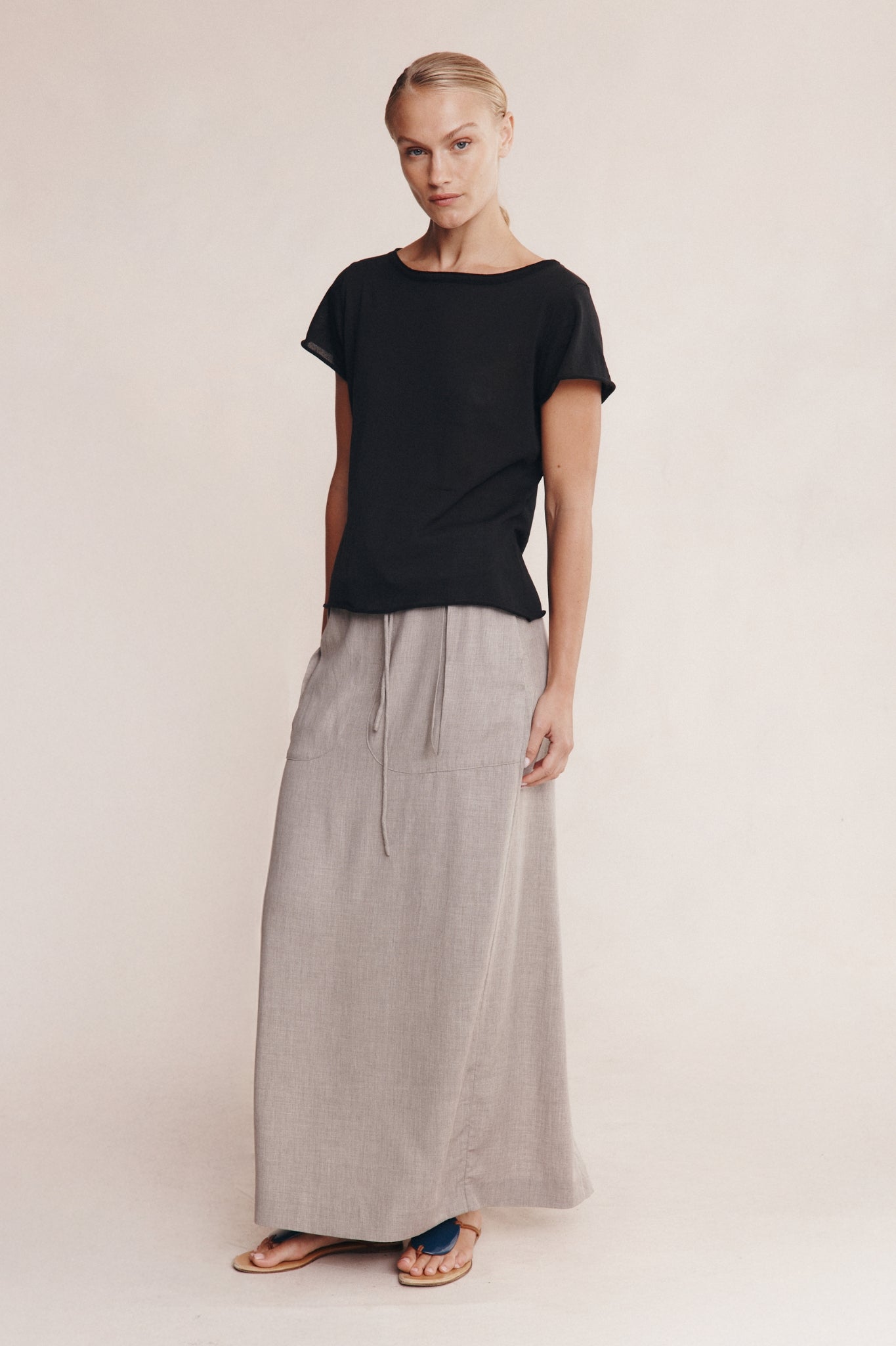 Marle Lil Knit Tee // Black