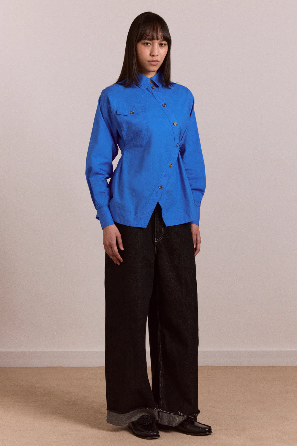 Damson Madder Lux Shirt // Blue