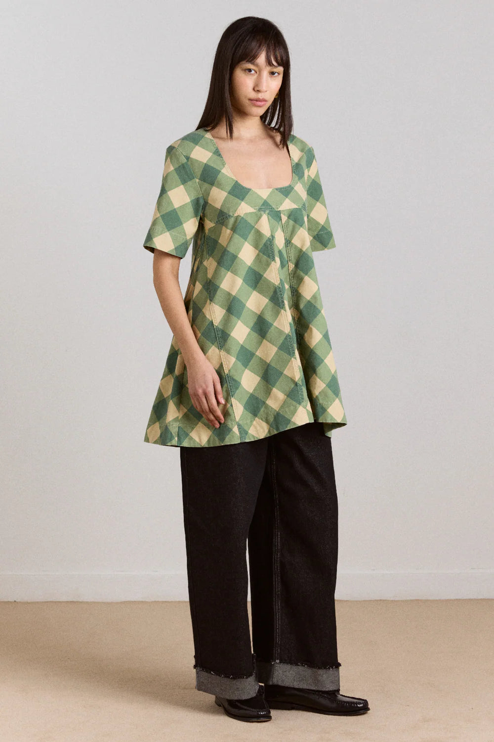 Damson Madder Bridget Mini Dress // Gingham